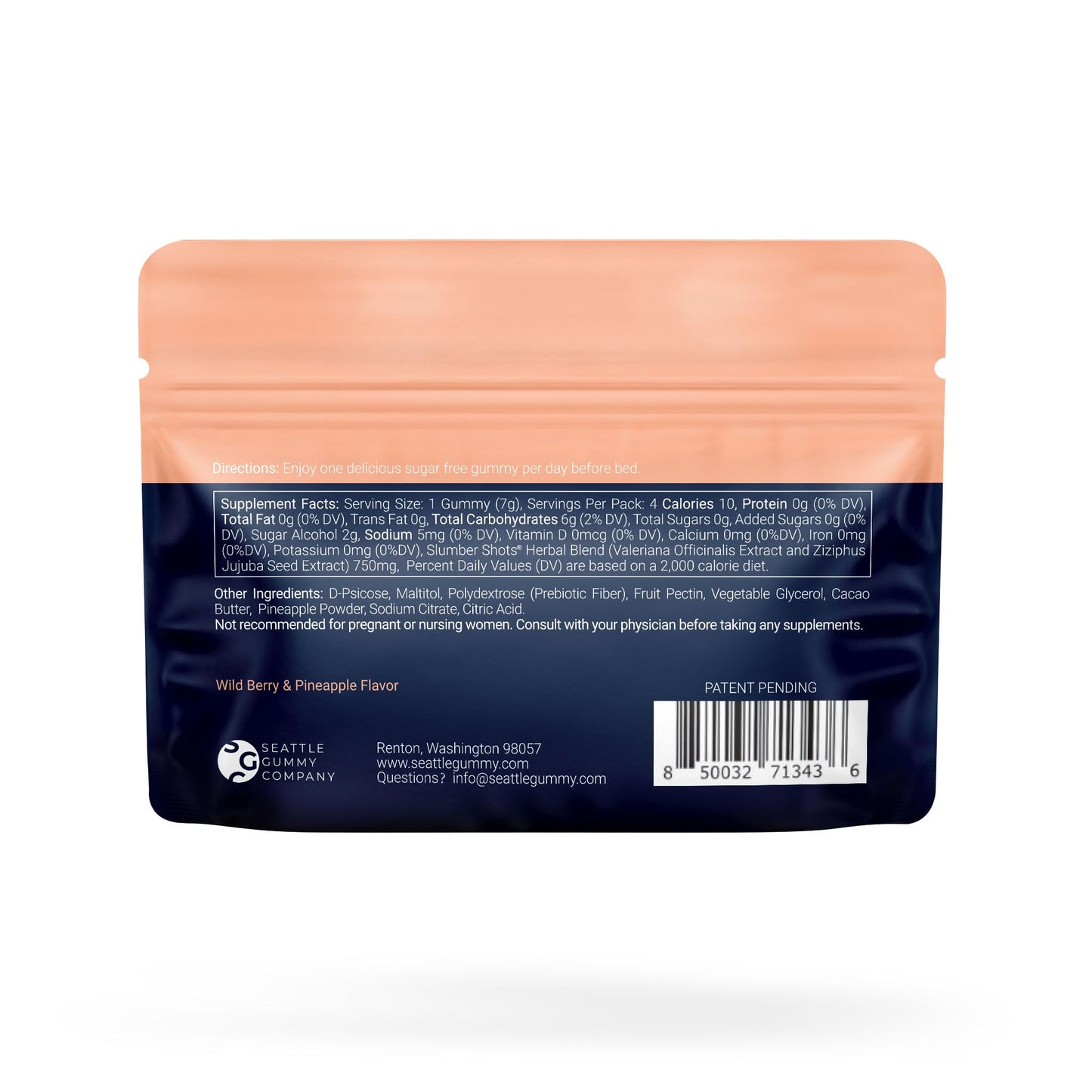 SGC Slumber Shots Melatonin-Free Sleep 48 Gummies