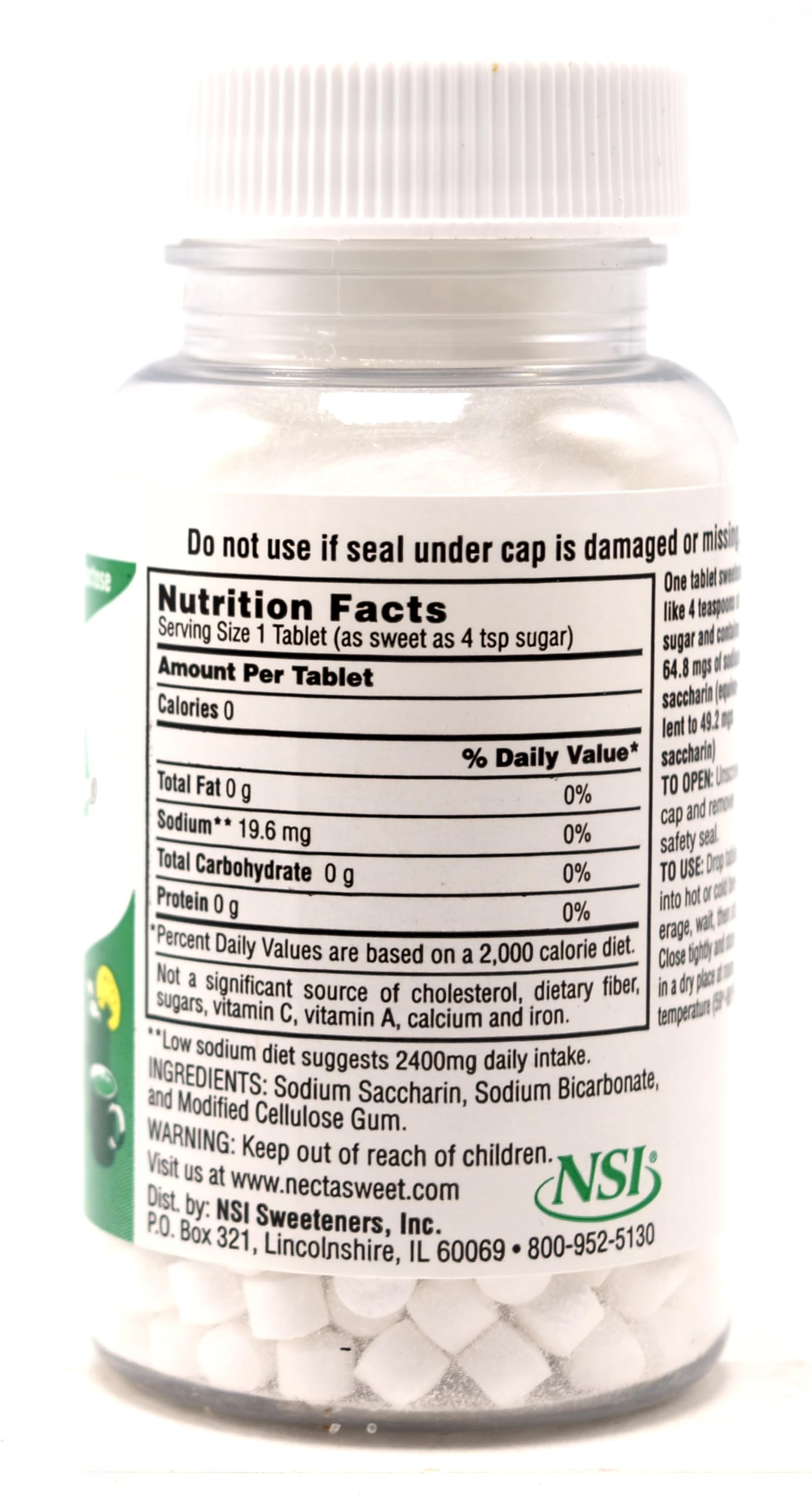 Necta Sweet Sugar Sub TB 1.0 g 500 Tablets, 100 Count