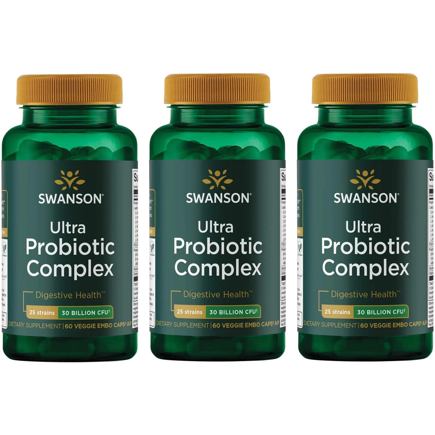 Swanson Ultra Probiotic Complex 30 Billion CFU 120 Vegan Capsules