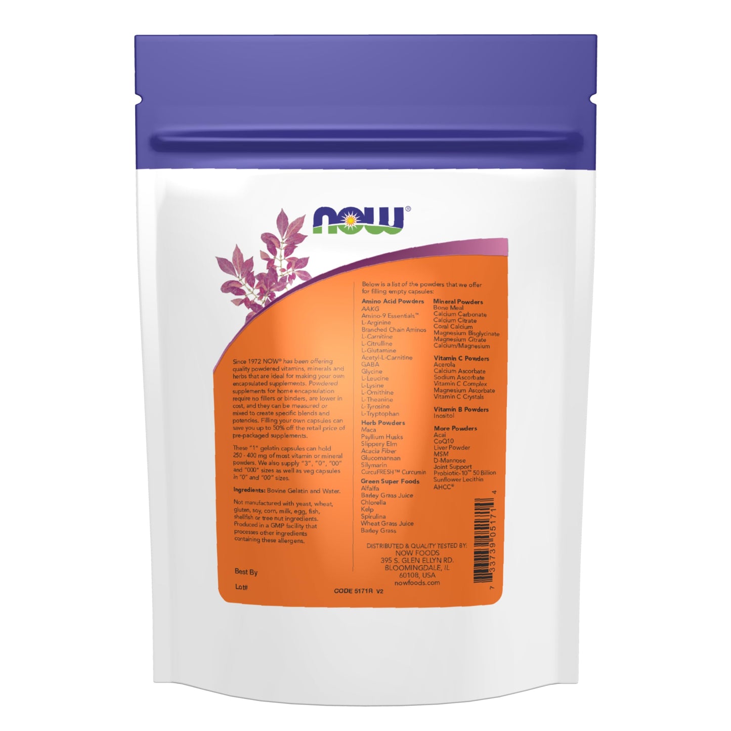 NOW Foods Empty Gelatin Capsules, 500 Capsules