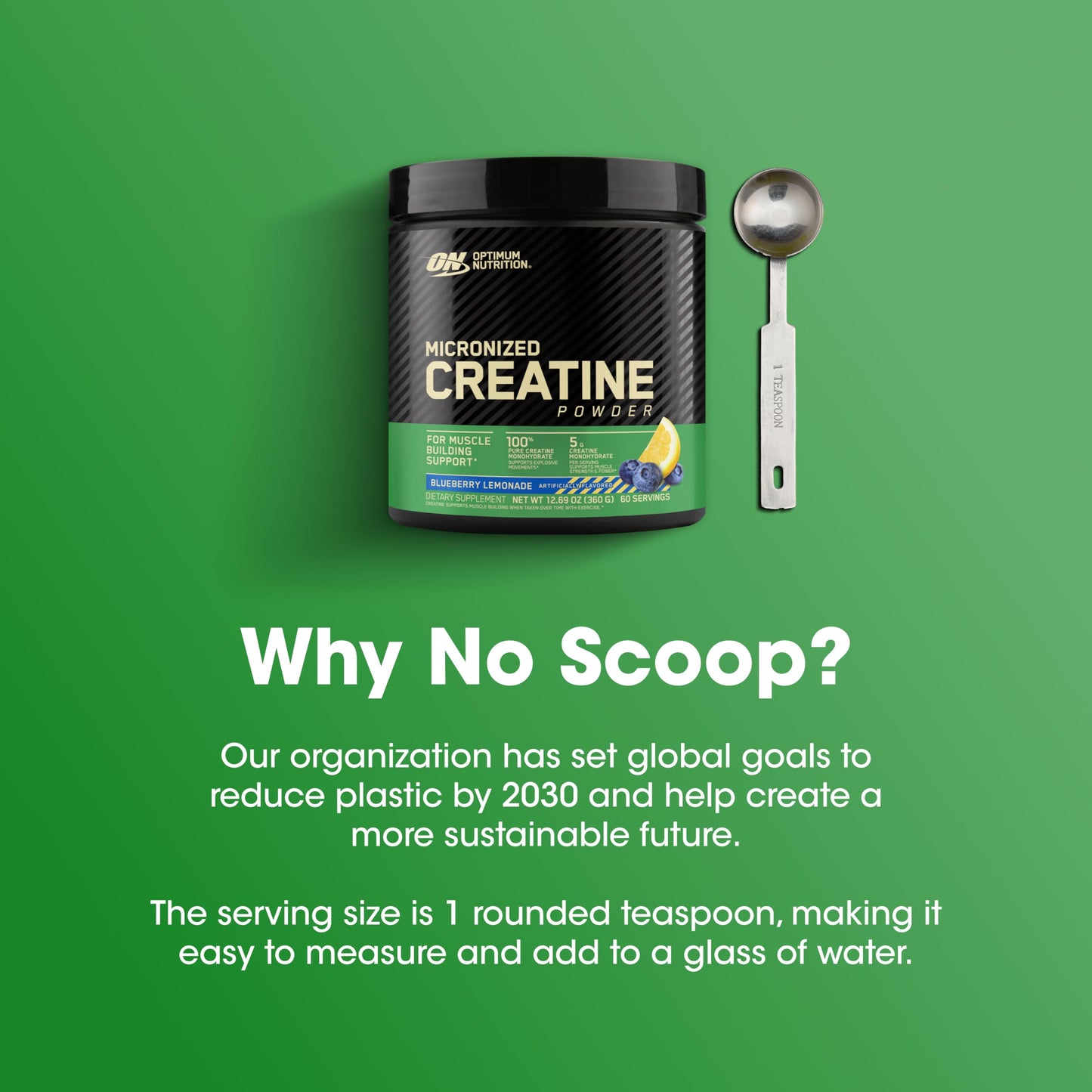 Optimum Nutrition Micronized Creatine Monohydrate Powder, 12.7 oz