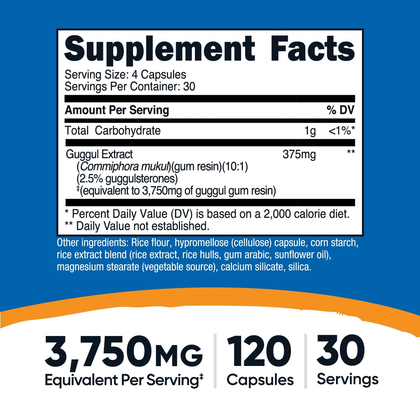 Nutricost Guggul Extract Capsule 120 Count