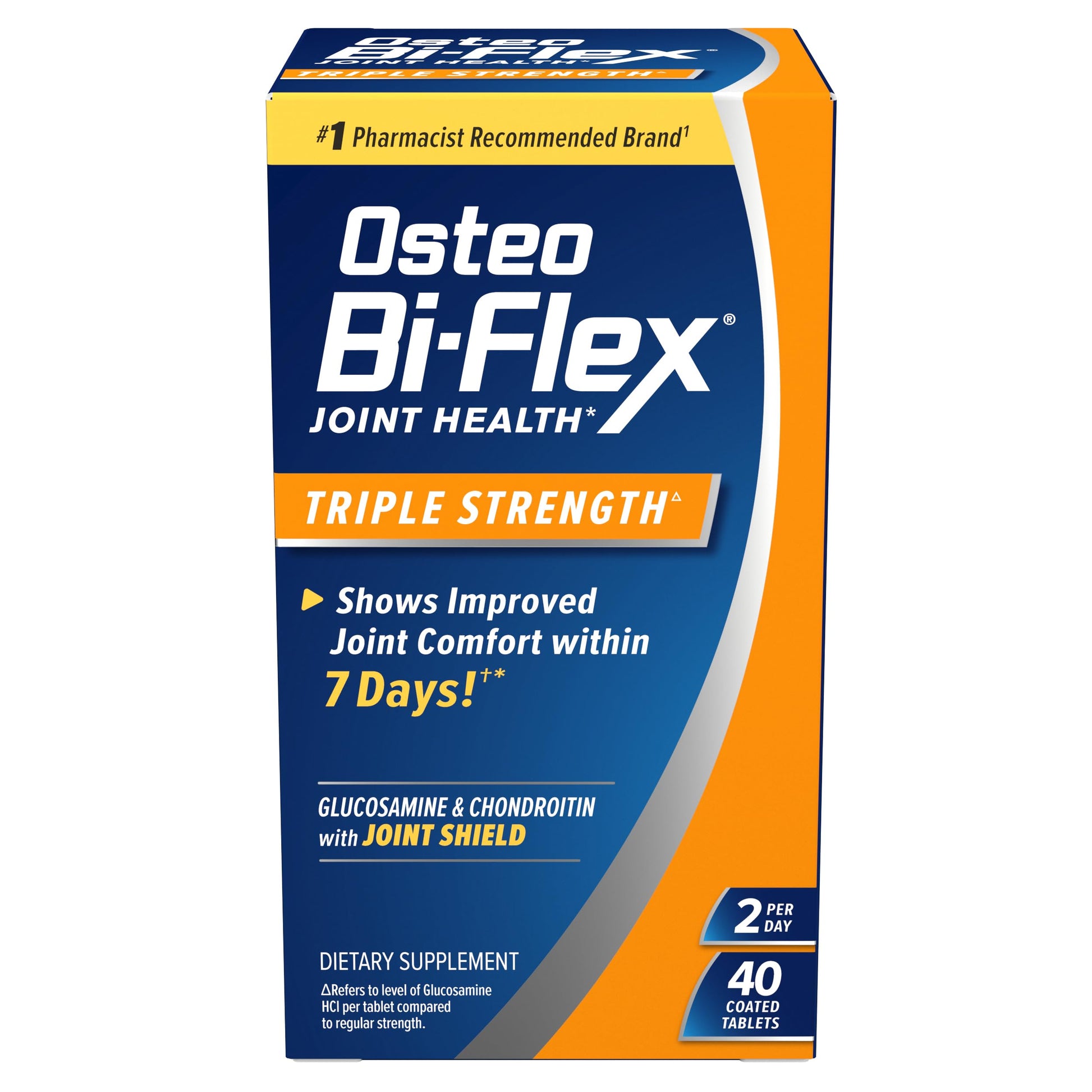Osteo Bi-Flex Triple Strength Glucosamine Chondroitin Supplement Tablet, 40 Count