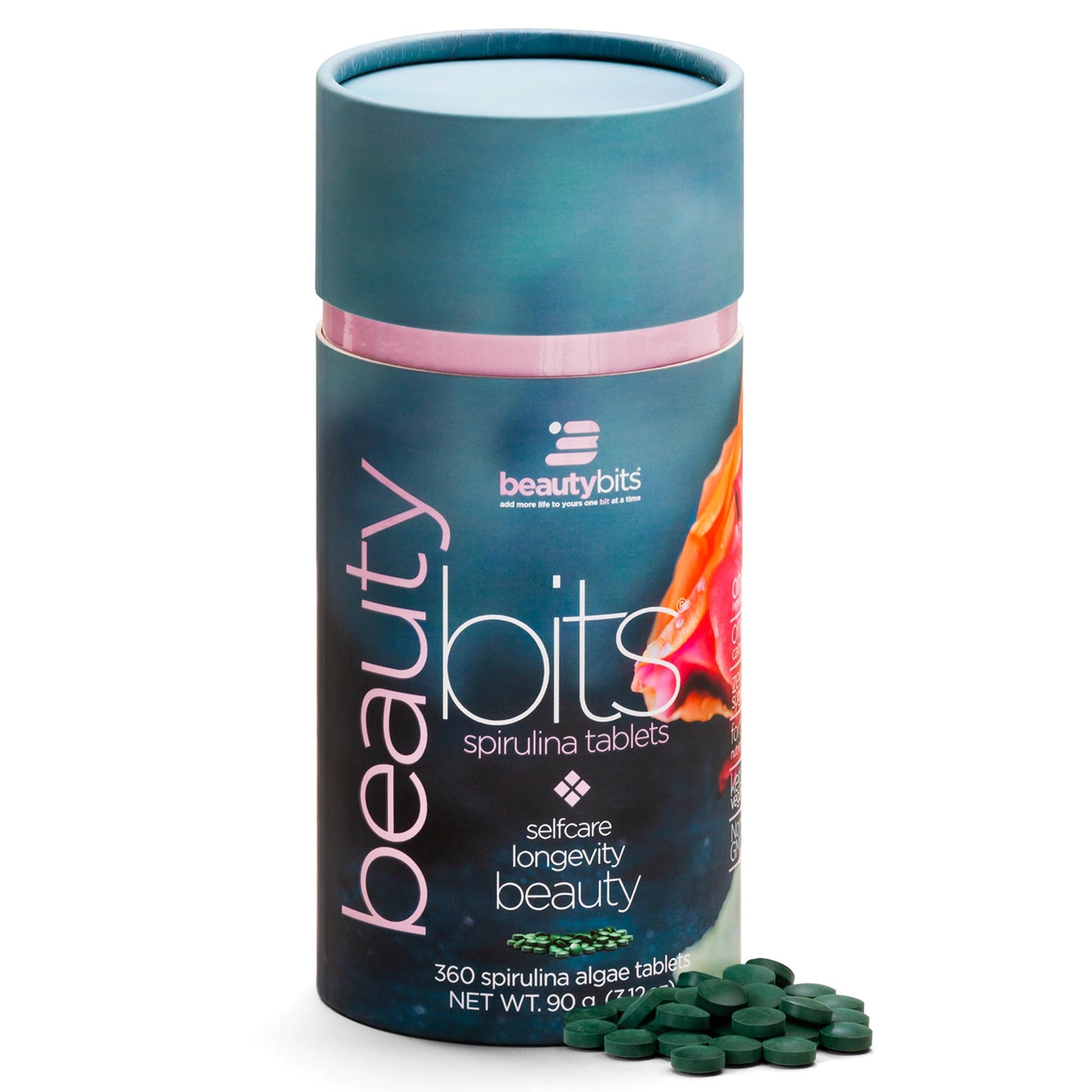ENERGYBITS BEAUTYbits Organic Spirulina Tablets 360 Tablets