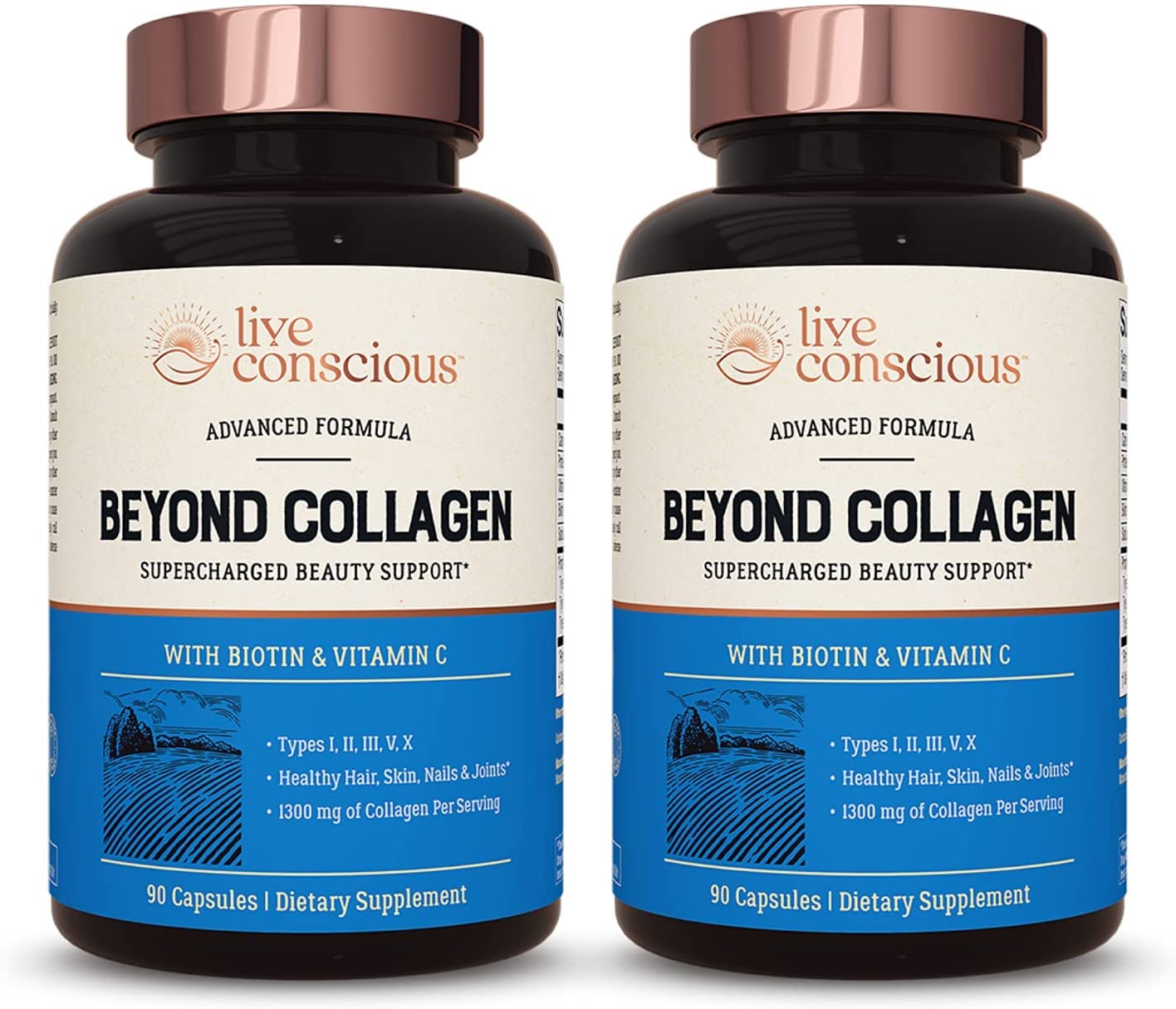 Live Conscious Beyond Collagen Multi Collagen Capsules 180 Capsules