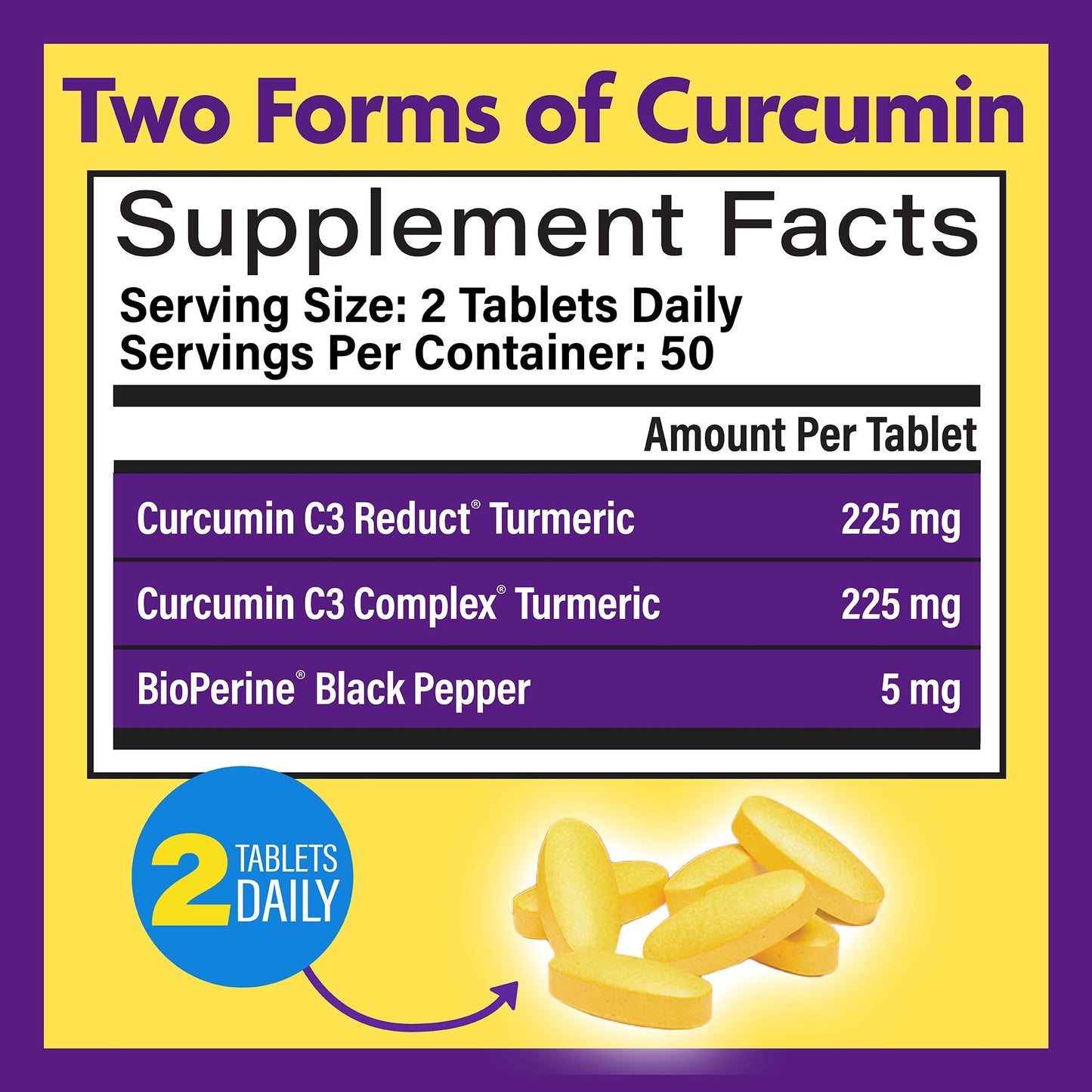 InnovixLabs Turmeric Curcumin with Black Pepper Extract - High Absorption Turmeric and Curcumin Supplements with BioPerine, C3 Reduct & Curcumin C3 Complex, 60 Tablets