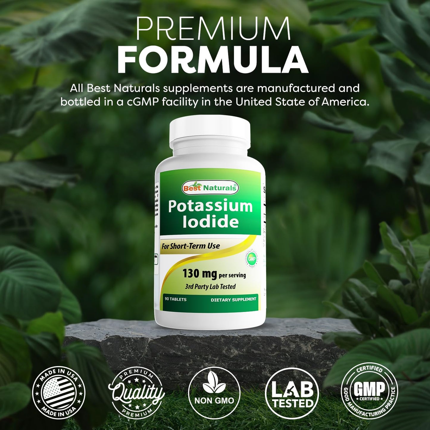 Best Naturals Potassium Iodide 130 mg per Serving, 90 Tablets