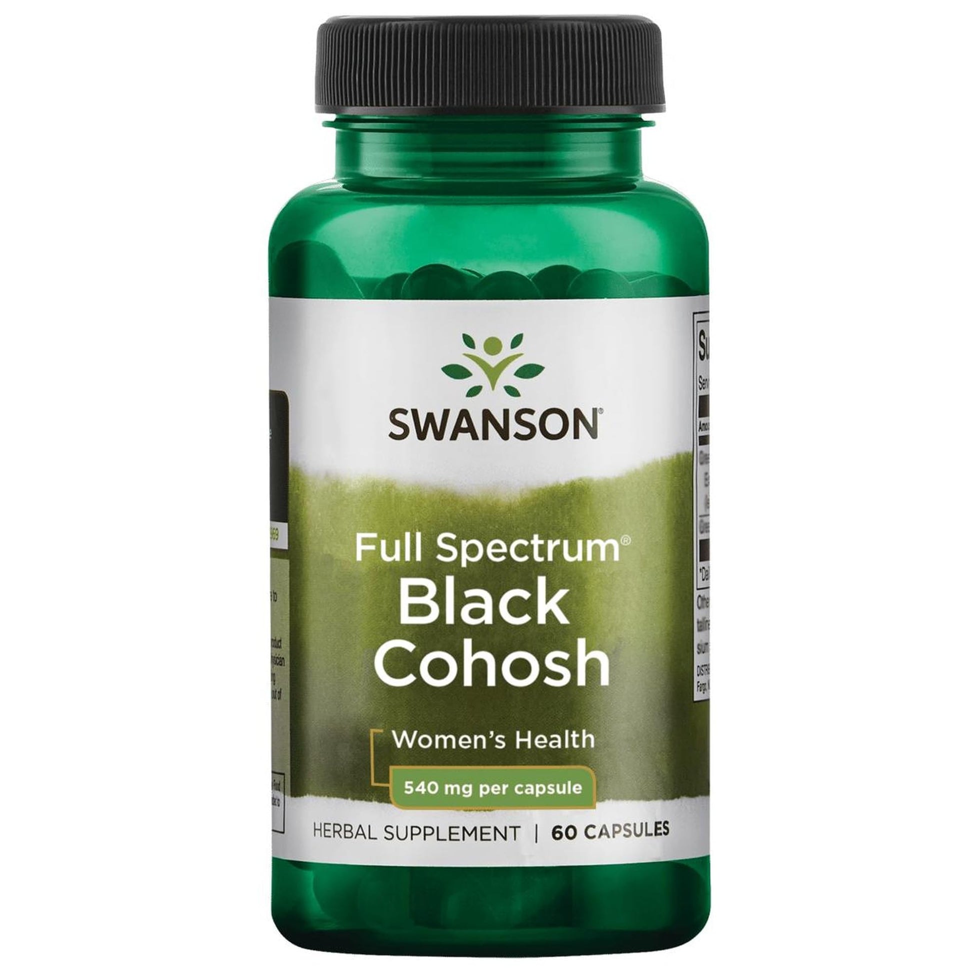 Swanson Black Cohosh 540 mg Capsules, 60 Count
