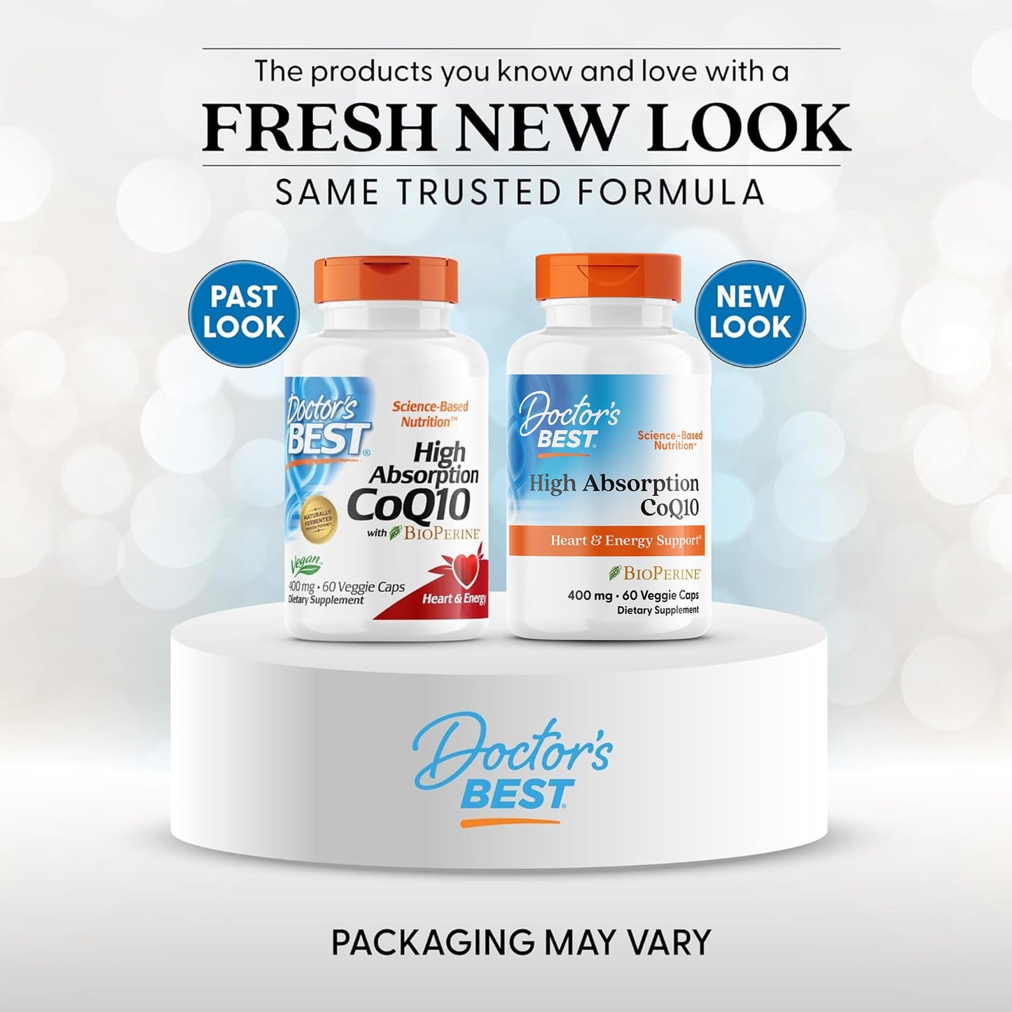 Doctor's Best High Absorption CoQ10 400mg with BioPerine Capsules, 60 Count