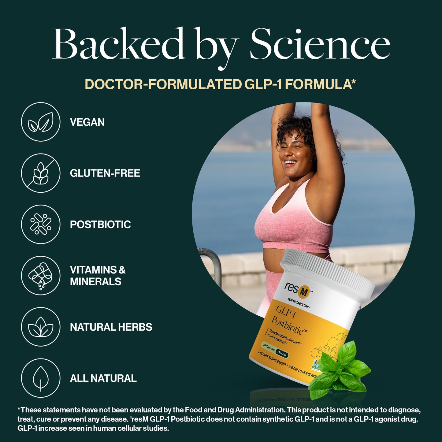 ResBiotic resM GLP-1 Postbiotic Supplement Capsule 30