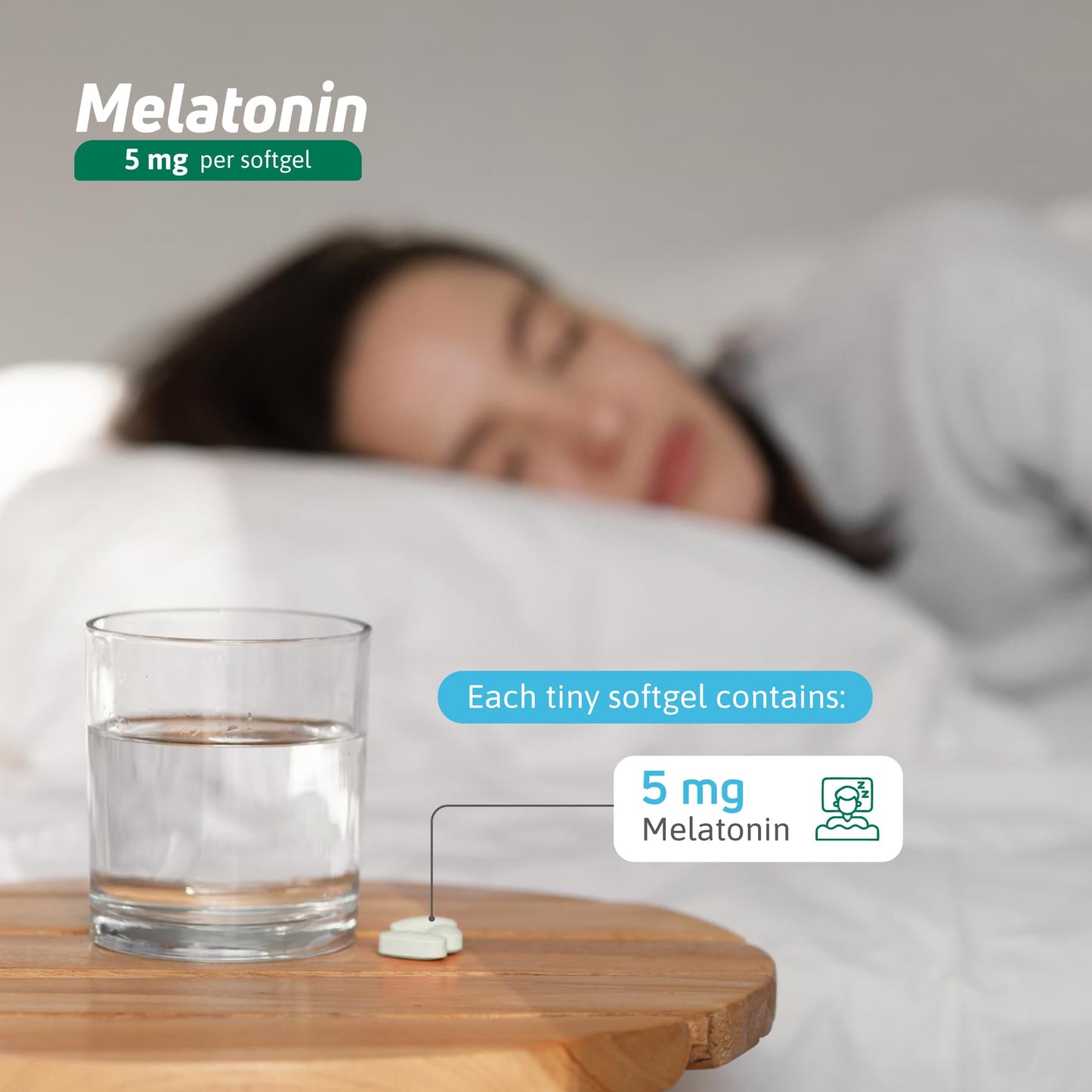 Nutra Nutrition Melatonin 5 mg Softgels 120 Count