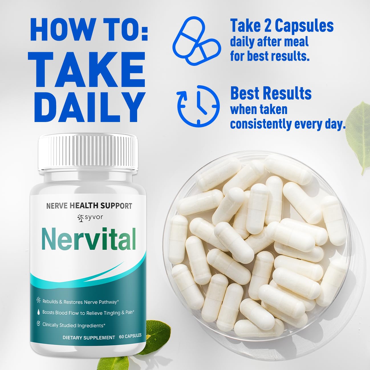 Syvor Nervital Capsules, 300 Capsules