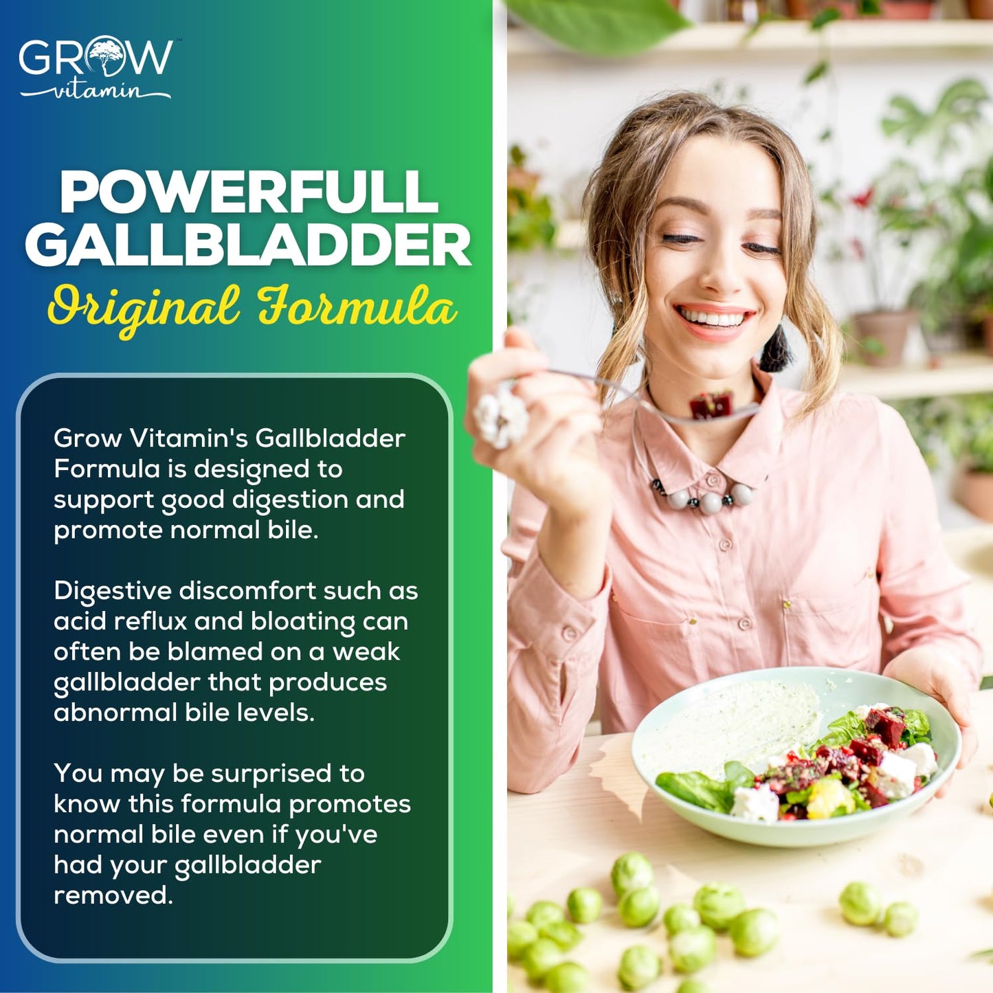 Grow Vitamin Original Gallbladder Formula Capsule, 90 Count