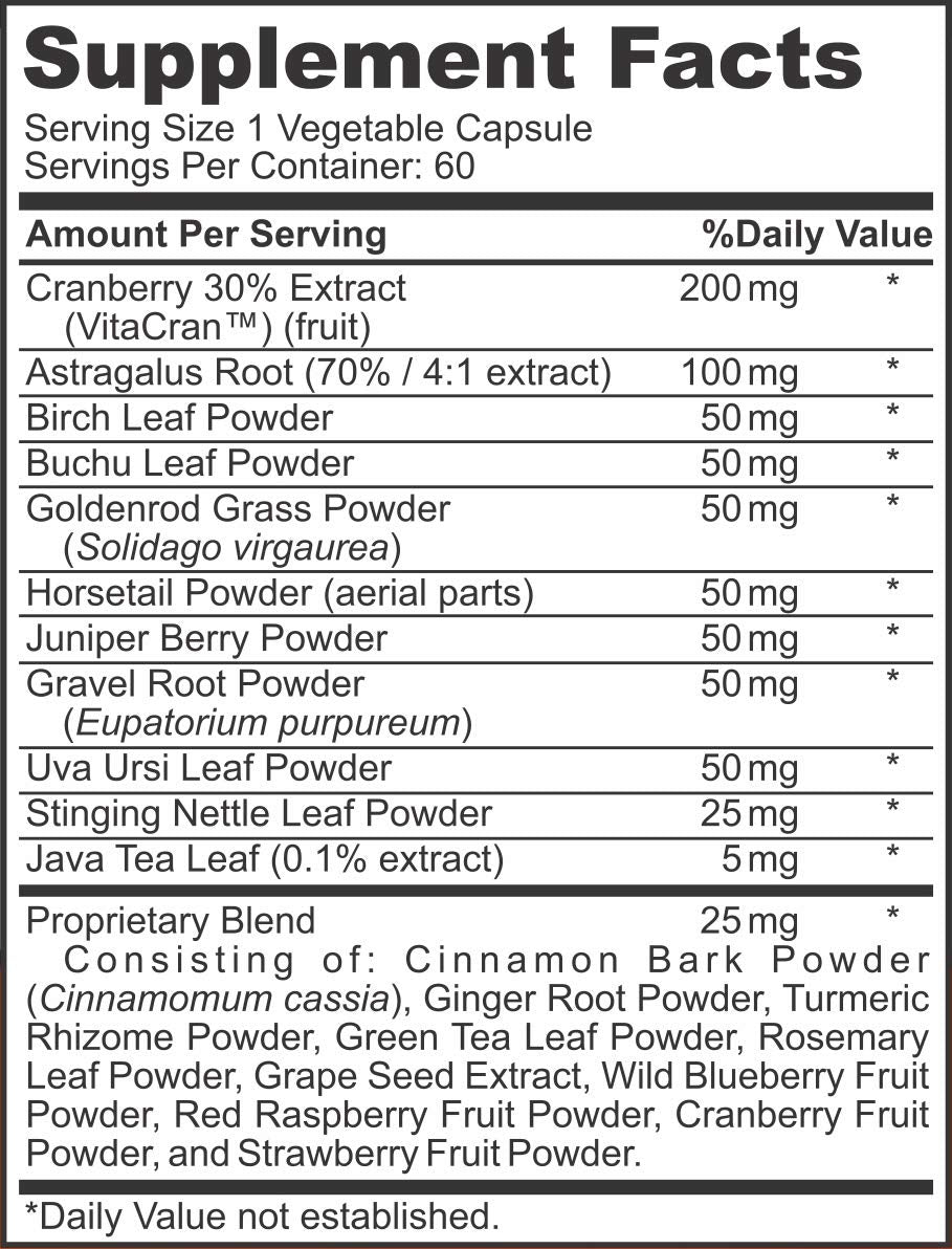 Sigmaceutical Kidney Cleanse Supplement – Advanced Herbal Formula with Cranberry Extract for Kidney Support, Urinary Tract Health & Fluid Balance, Capsules, 60 Count