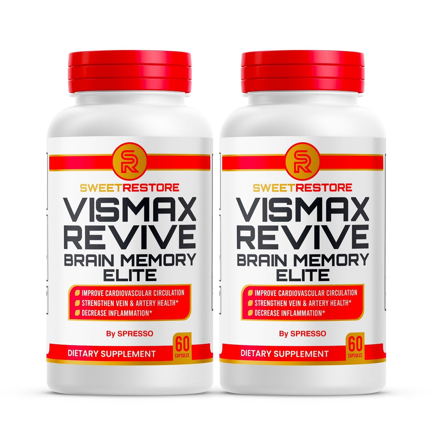 SPRESSO Vismax Revive Brain & Memory Support Capsule, 120 Capsules