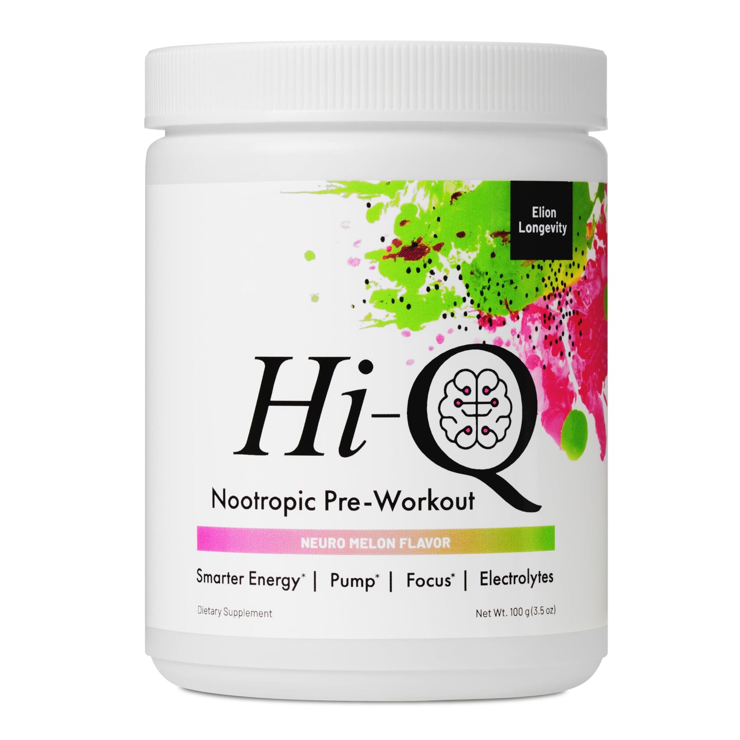 Elion Longevity Hi-Q Nootropic Pre-Workout Powder 3.5 oz