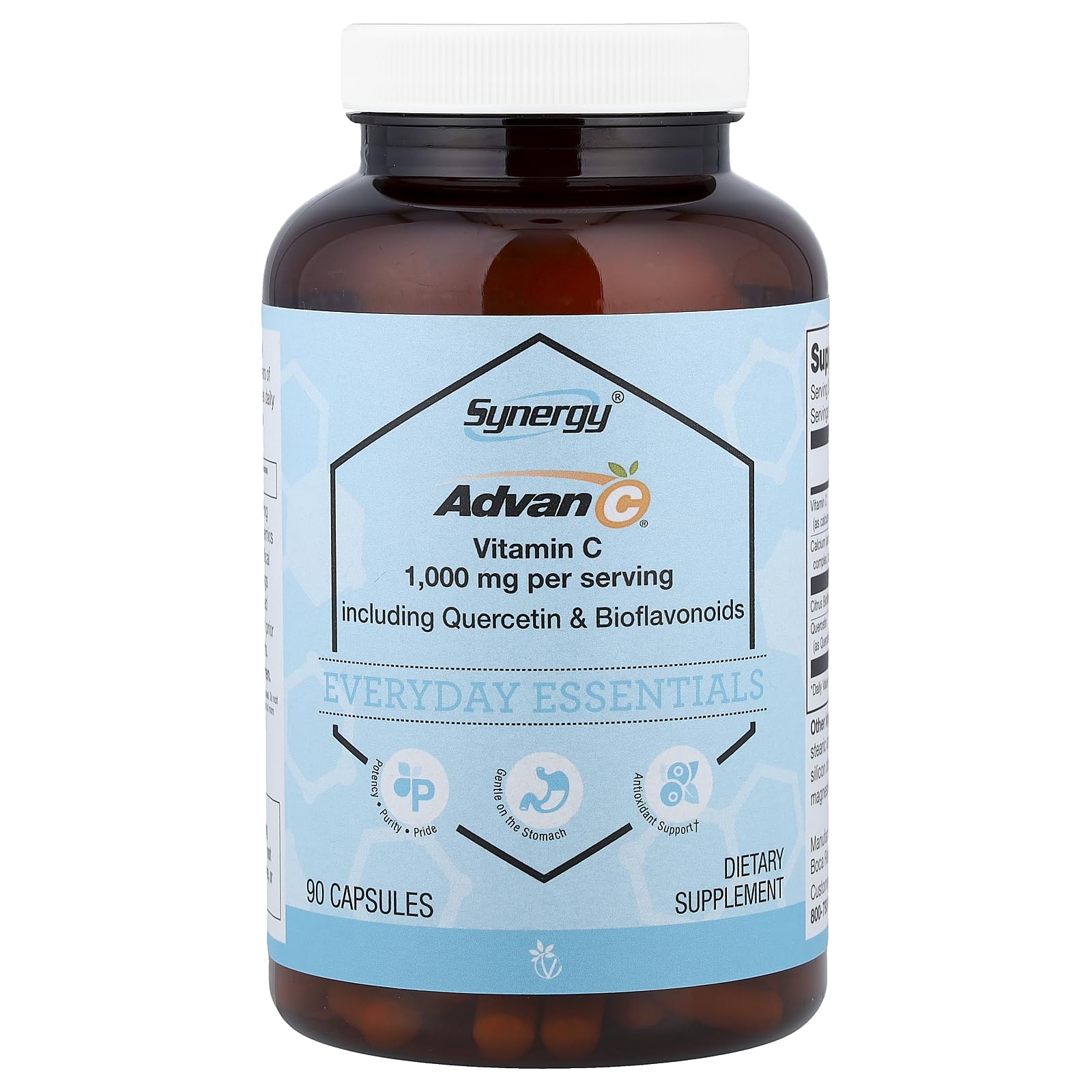 Vitacost Brand Synergy Advan-C Including Quercetin & Bioflavonoids 90 Capsules