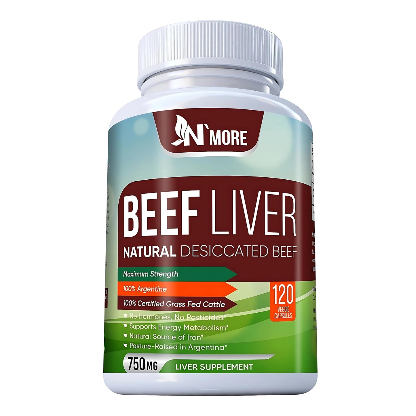 N'More Beef Liver Capsules 120 Capsules
