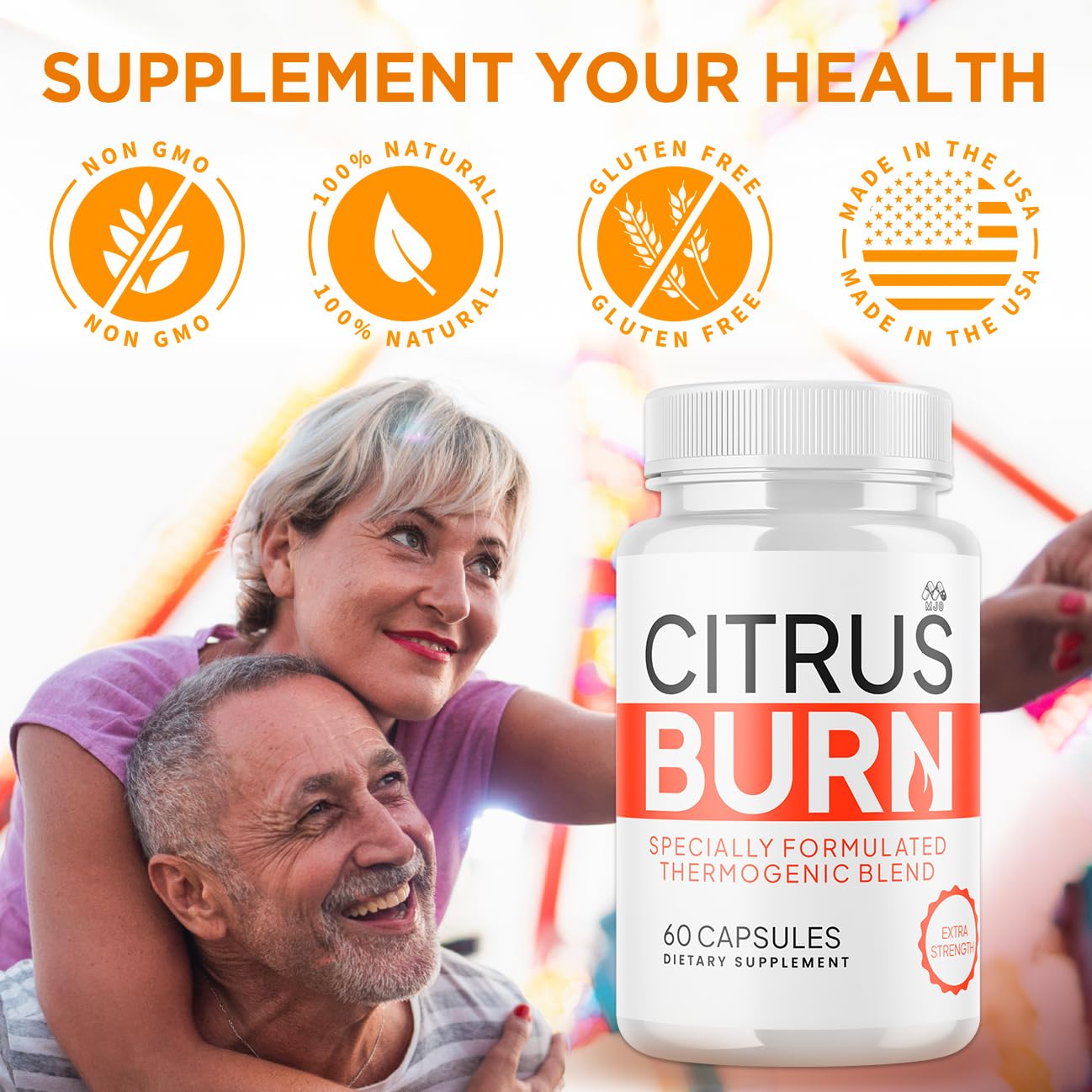 MJO Citrus Burn Capsules, 120 Capsules
