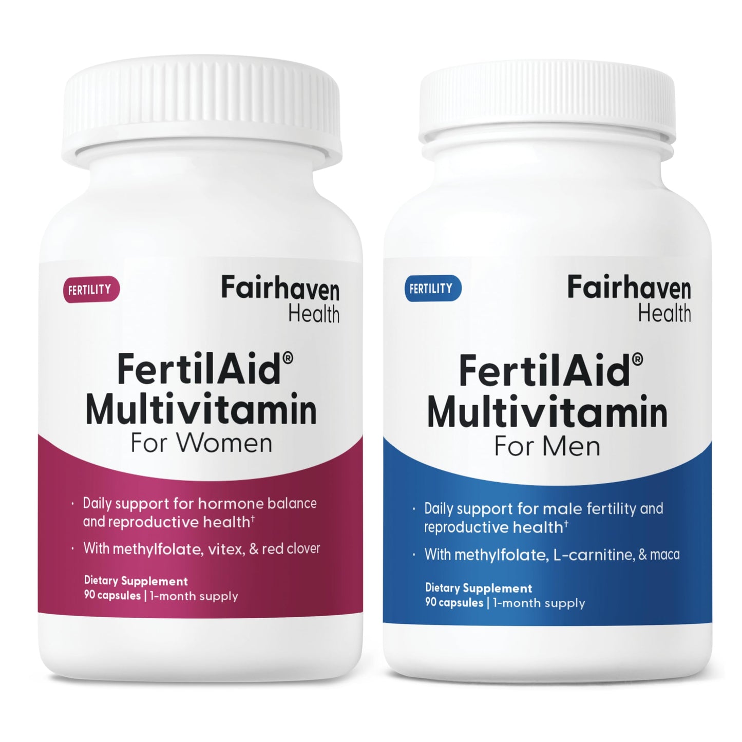 Fairhaven Health FertilAid for Men and Women Capsules 180 Count