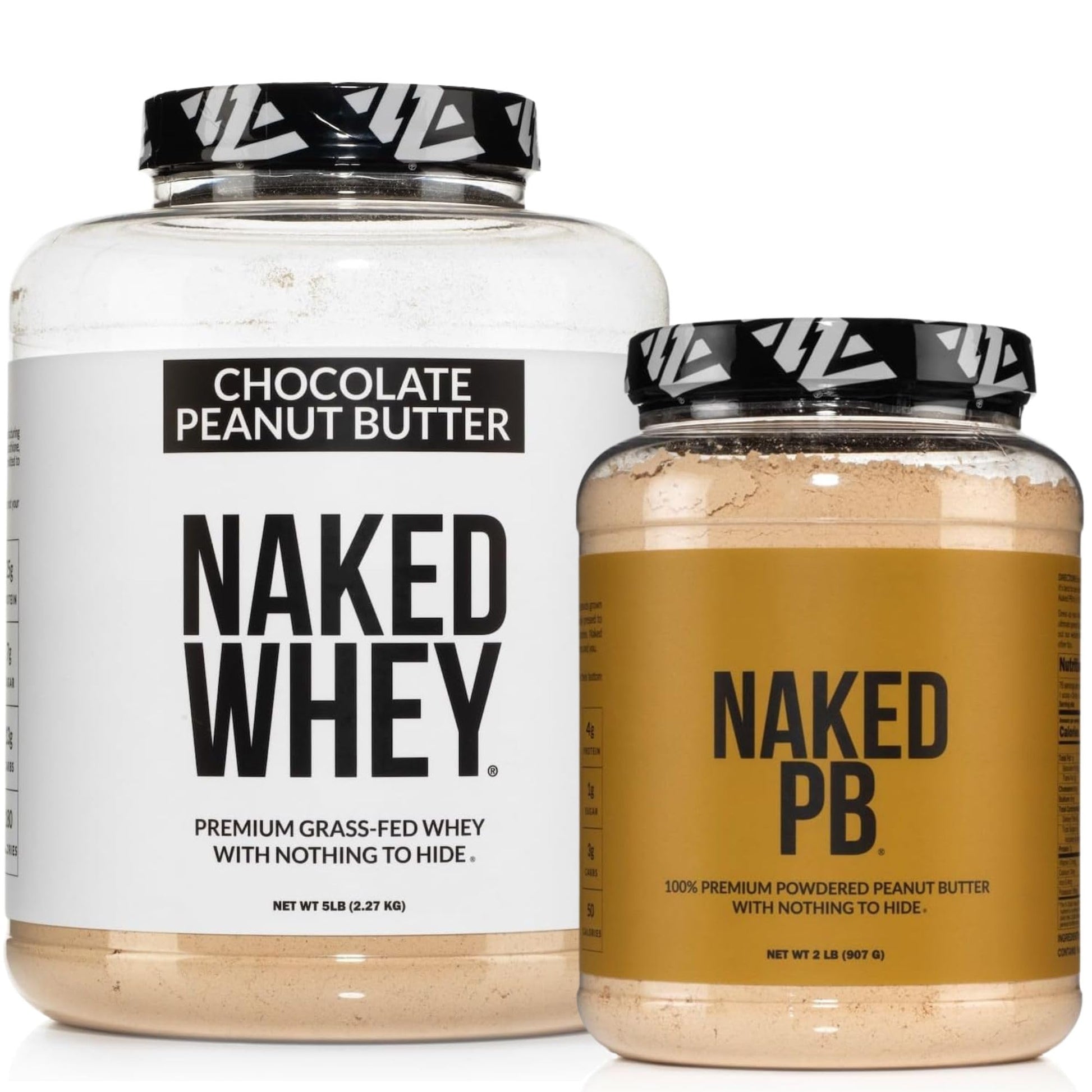 NAKED Whey Protein Powder + Powdered Peanut Butter, 112 Servings