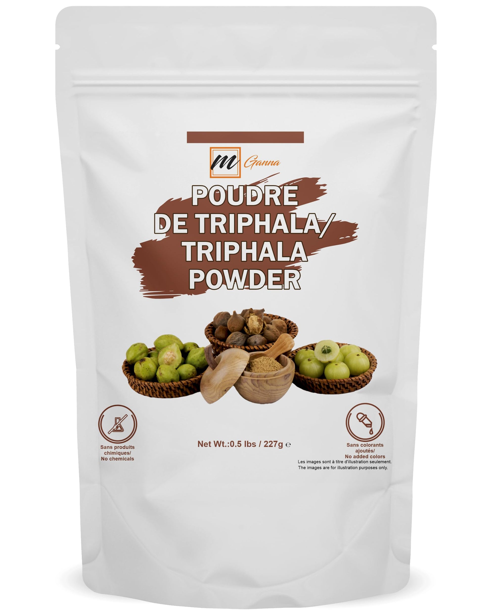 mGanna 100% Natural Triphala Powder 8.01 Ounce