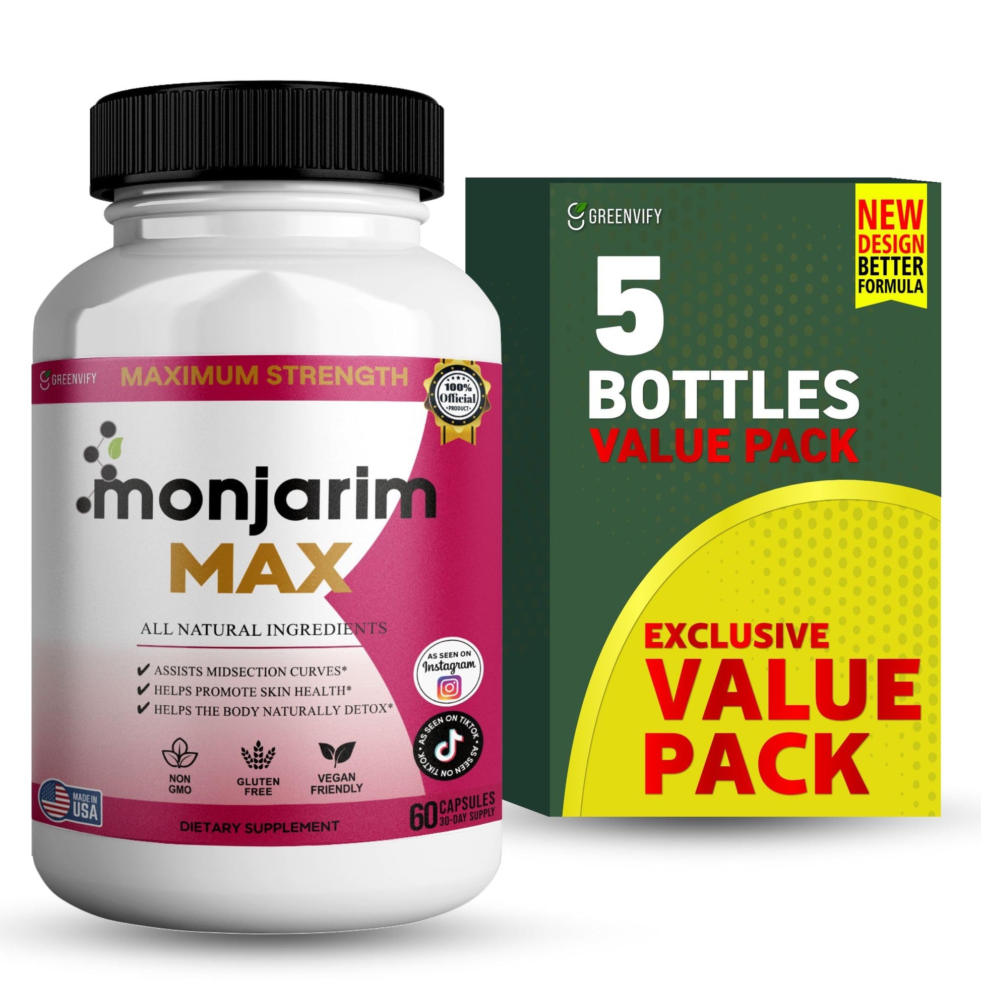 GREENVIFY Monjarim Max Dietary Supplement Capsule 60 Capsules