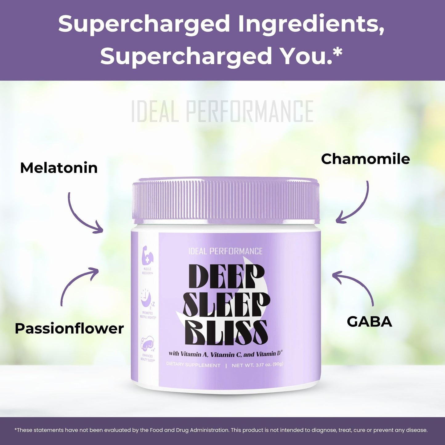 IDEAL PERFORMANCE Deep Sleep Bliss Powder 4-Count