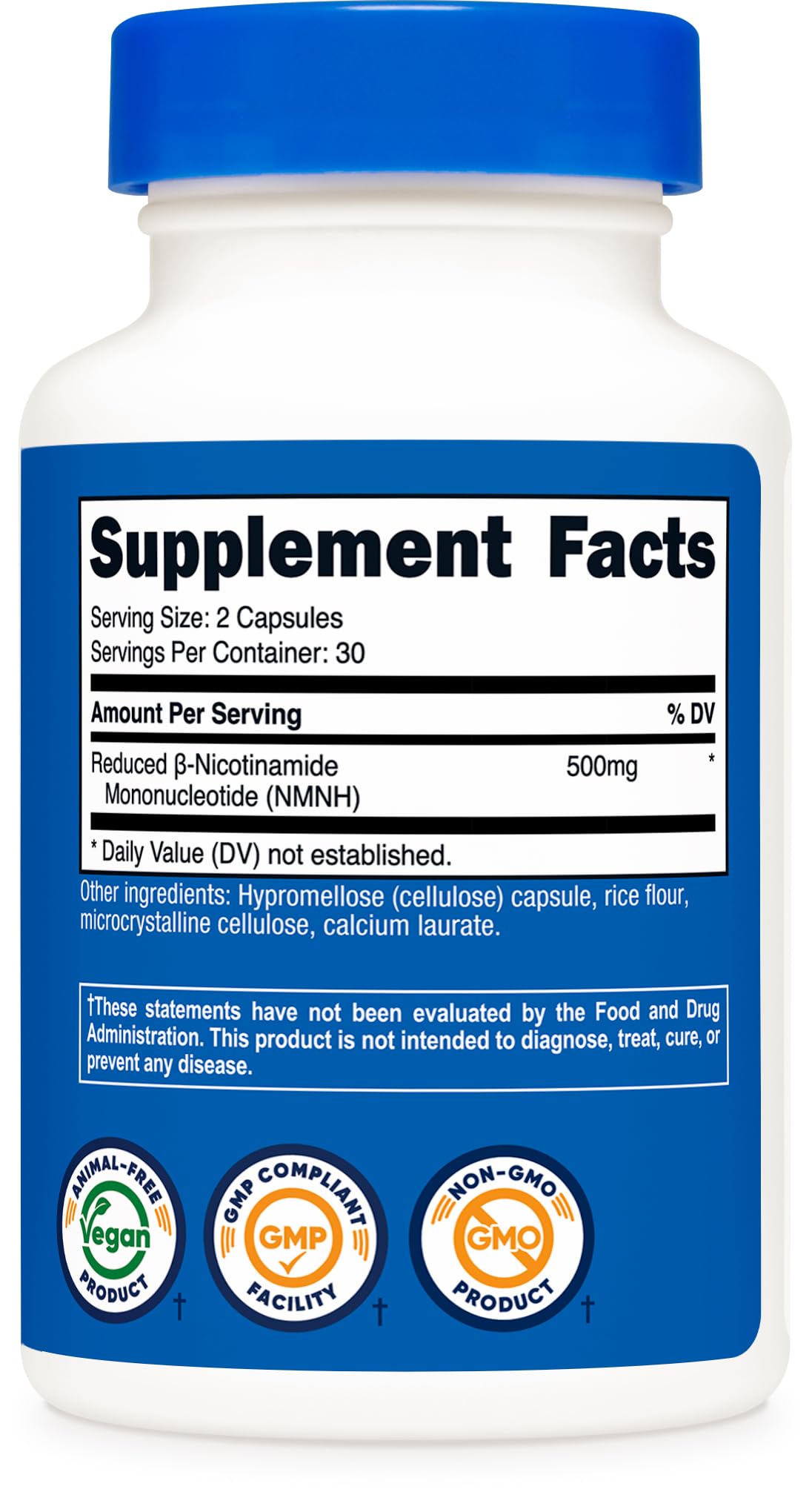 Nutricost NMNH Supplement 500mg, 60 Capsules