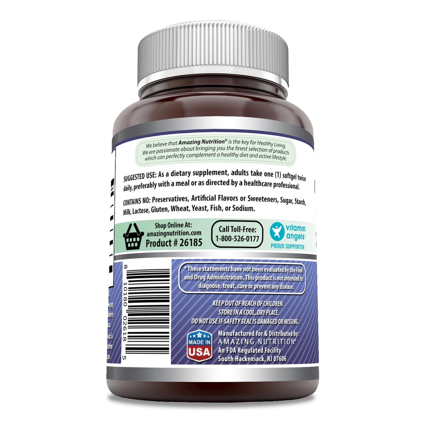 Amazing Nutrition Borage Oil Supplement Softgels 1 Count