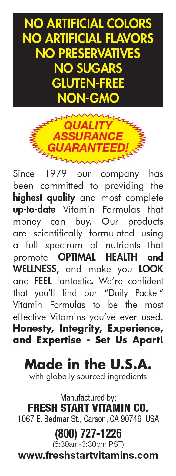 Fresh Start Daily Start All-in-One Daily Vitamin Pack Capsule, 30 Count