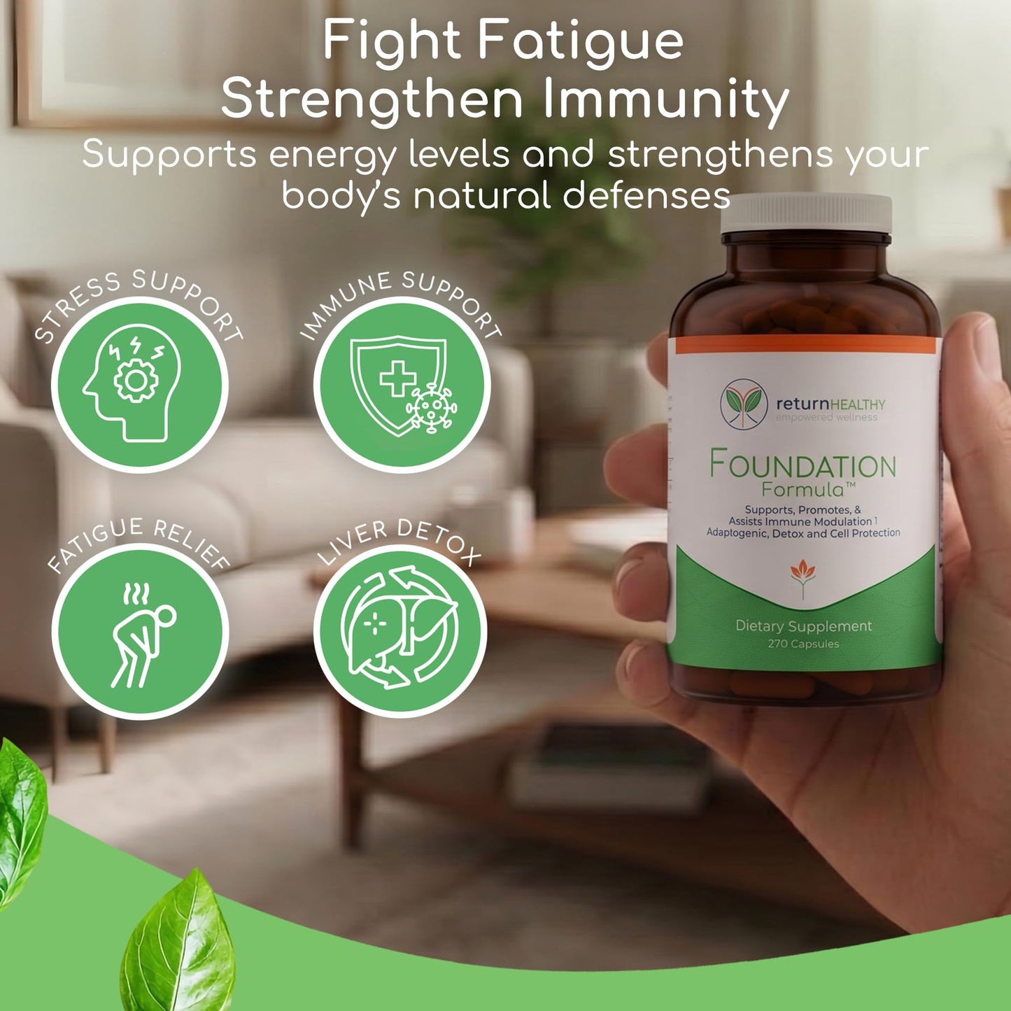 Return Healthy Foundation Formula Tick Immune Support Capsule 1 Count