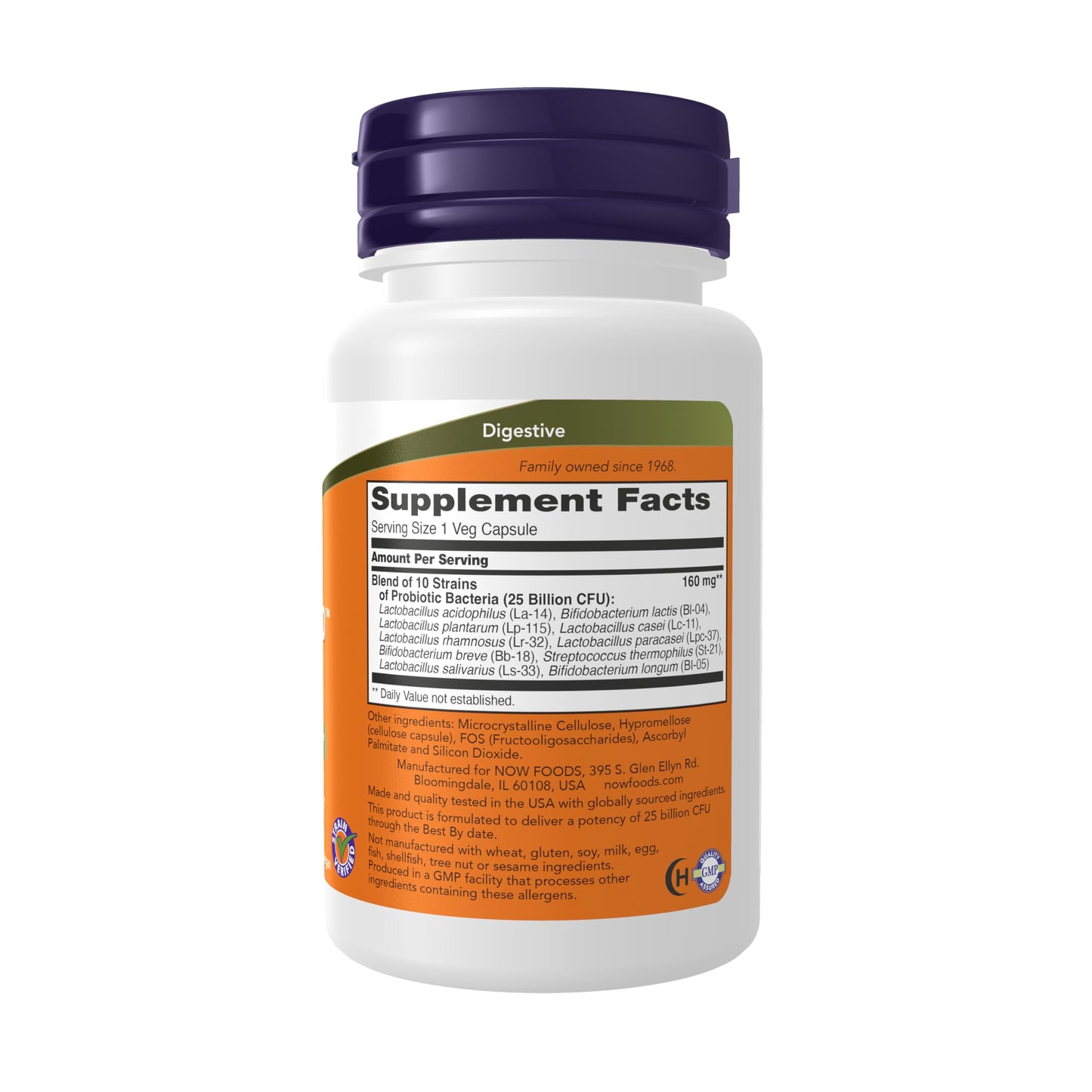 NOW Foods Probiotic-10 50 Veg Capsules