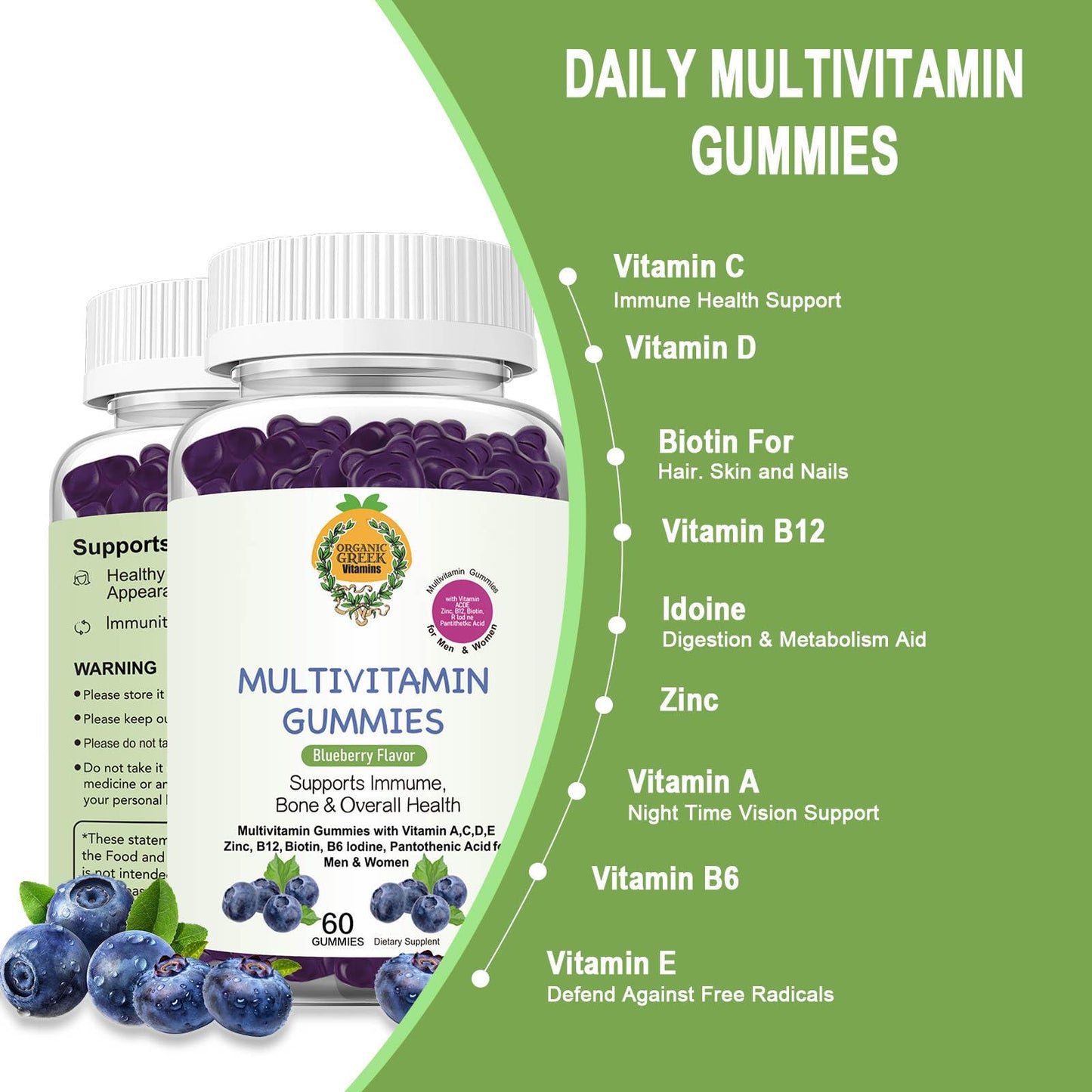 Organic Greek Multivitamin Softgels 60 Count