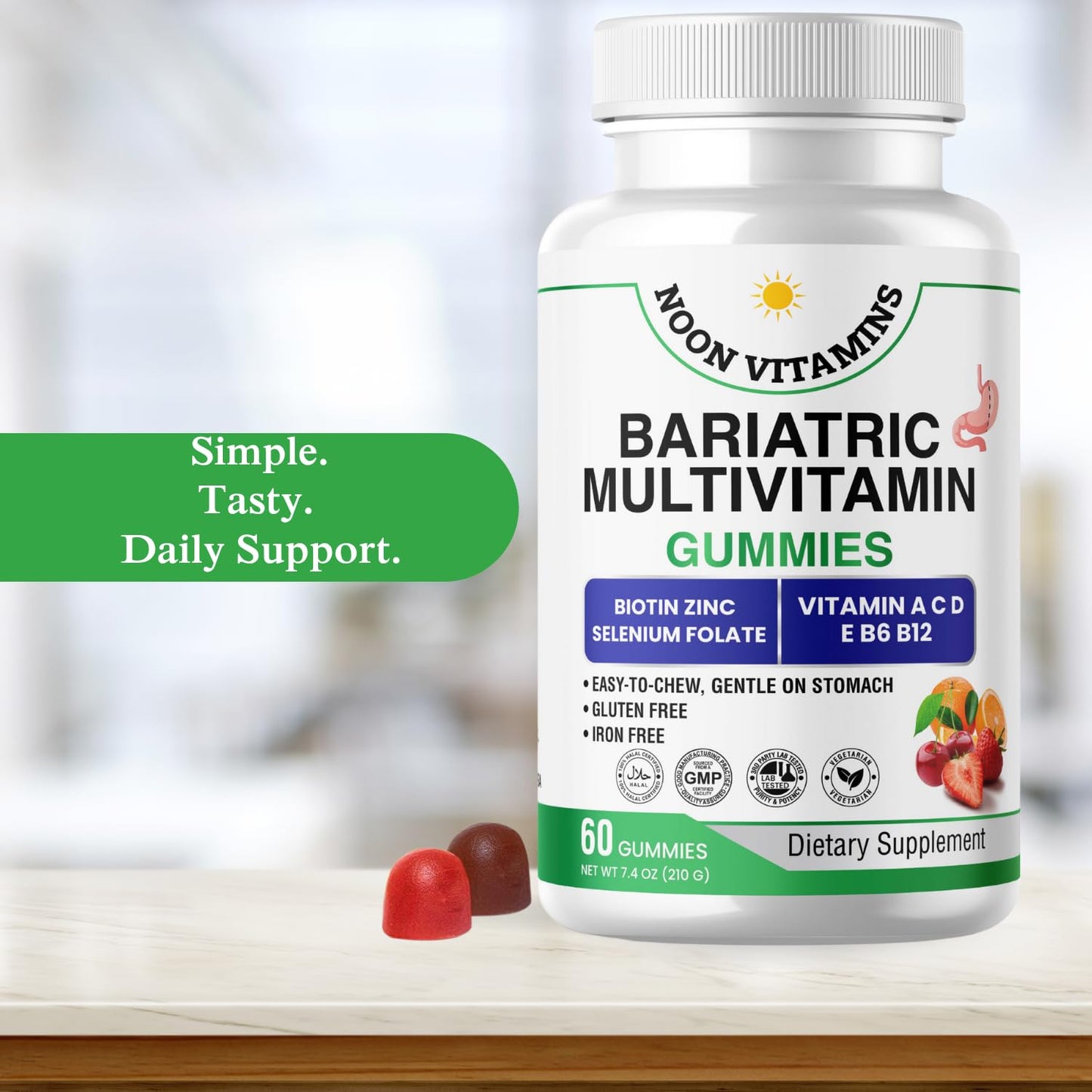 NOON VITAMINS Bariatric Multivitamin Gummies 60 Gummies