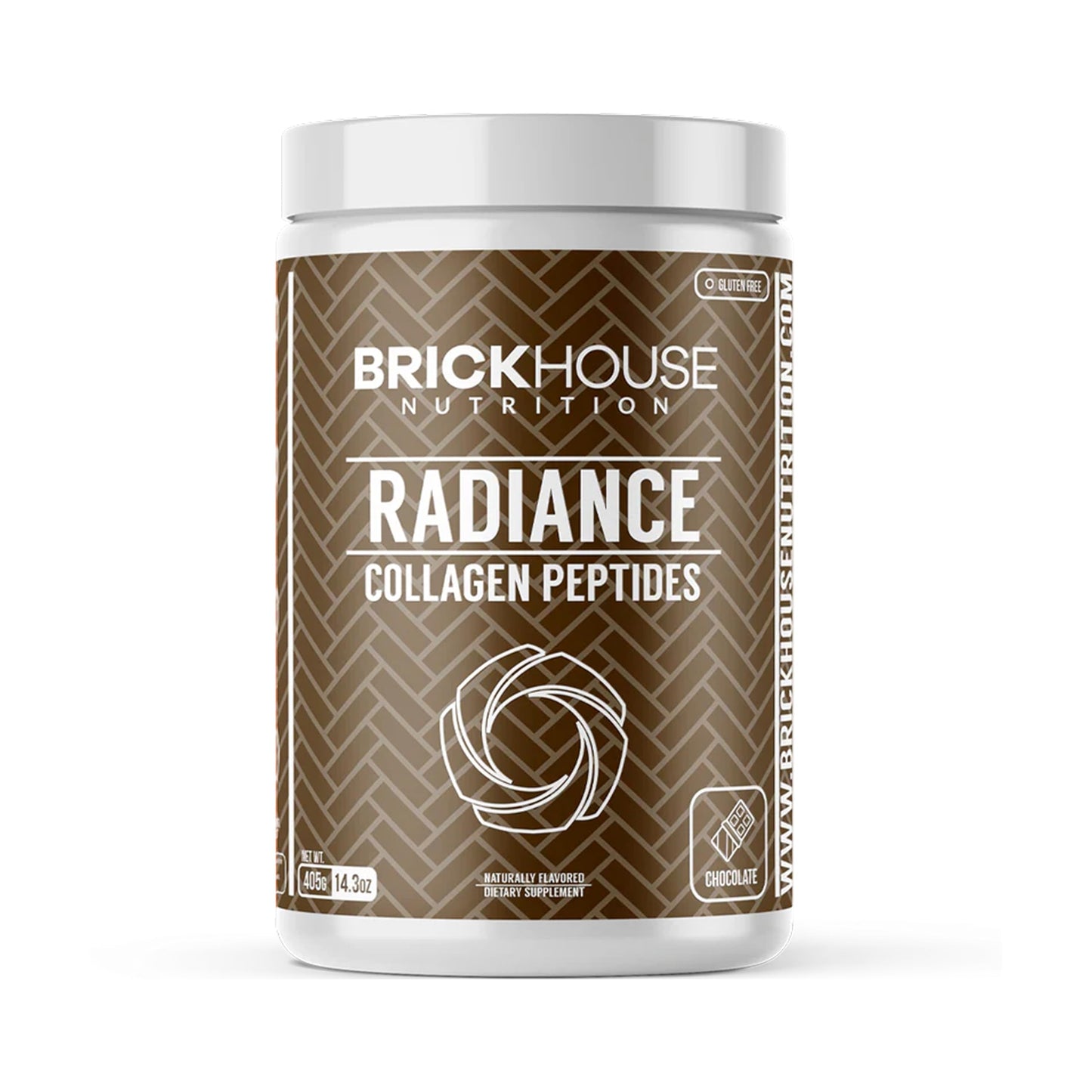 BRICKHOUSE NUTRITION Radiance Collagen Peptides Powder with Hyaluronic Acid, 14 oz