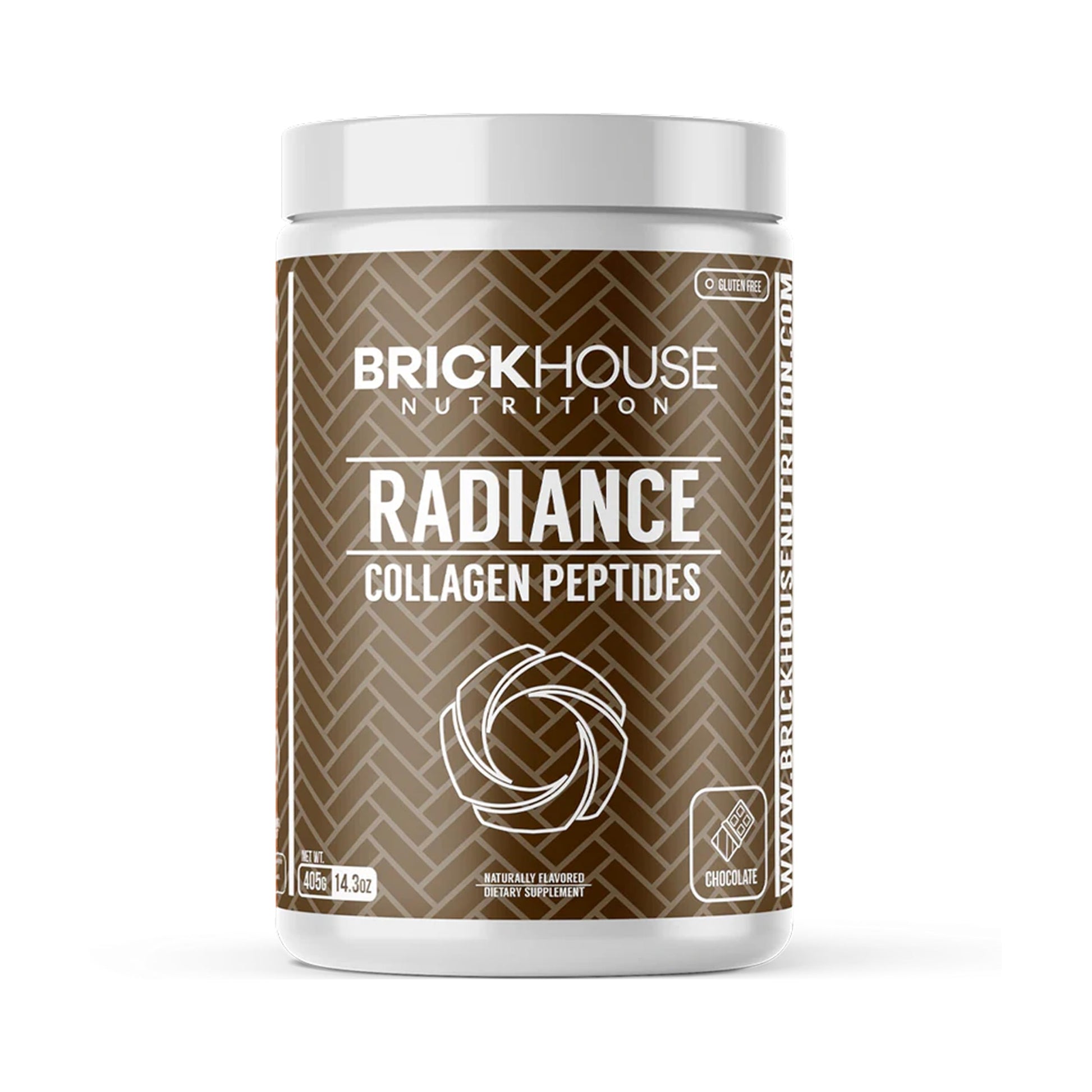 BRICKHOUSE NUTRITION Radiance Collagen Peptides Powder with Hyaluronic Acid, 14 oz