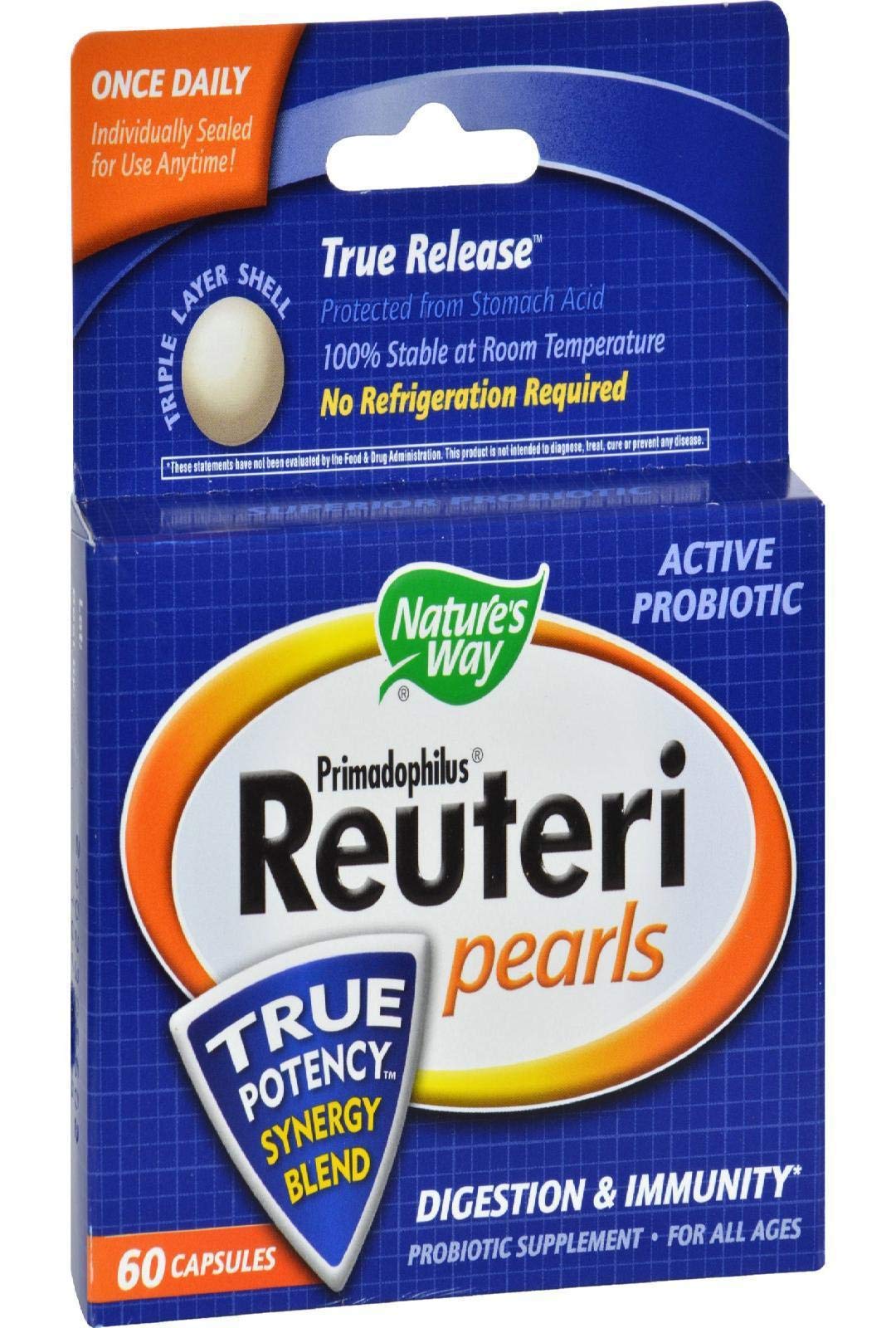 Nature's Way Primadophilus Reuteri Pearls Capsules 60