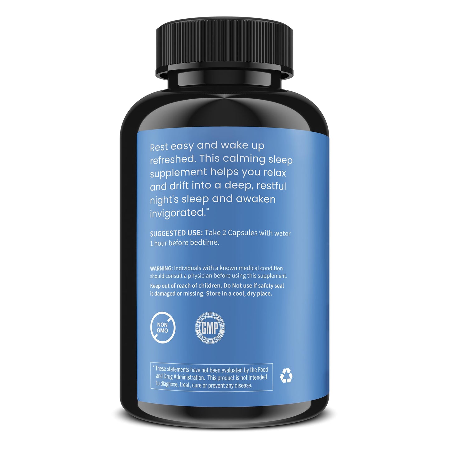 WellPath Rest Valerian Root Sleep Aid for Adults with Melatonin & L-Theanine Capsules, 60 Count