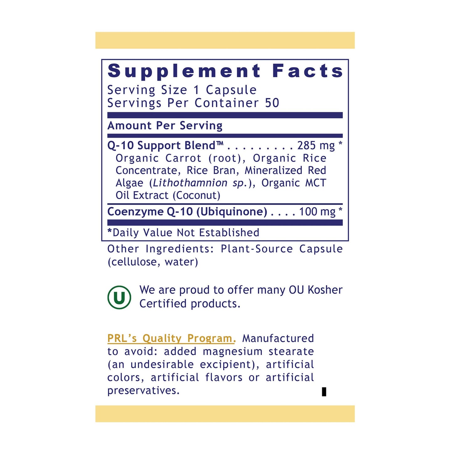 Quantum Nutrition CoQ-10 Qultured Ubiquinol Coenzyme Q10 with Red Algae Capsules, 50 Count