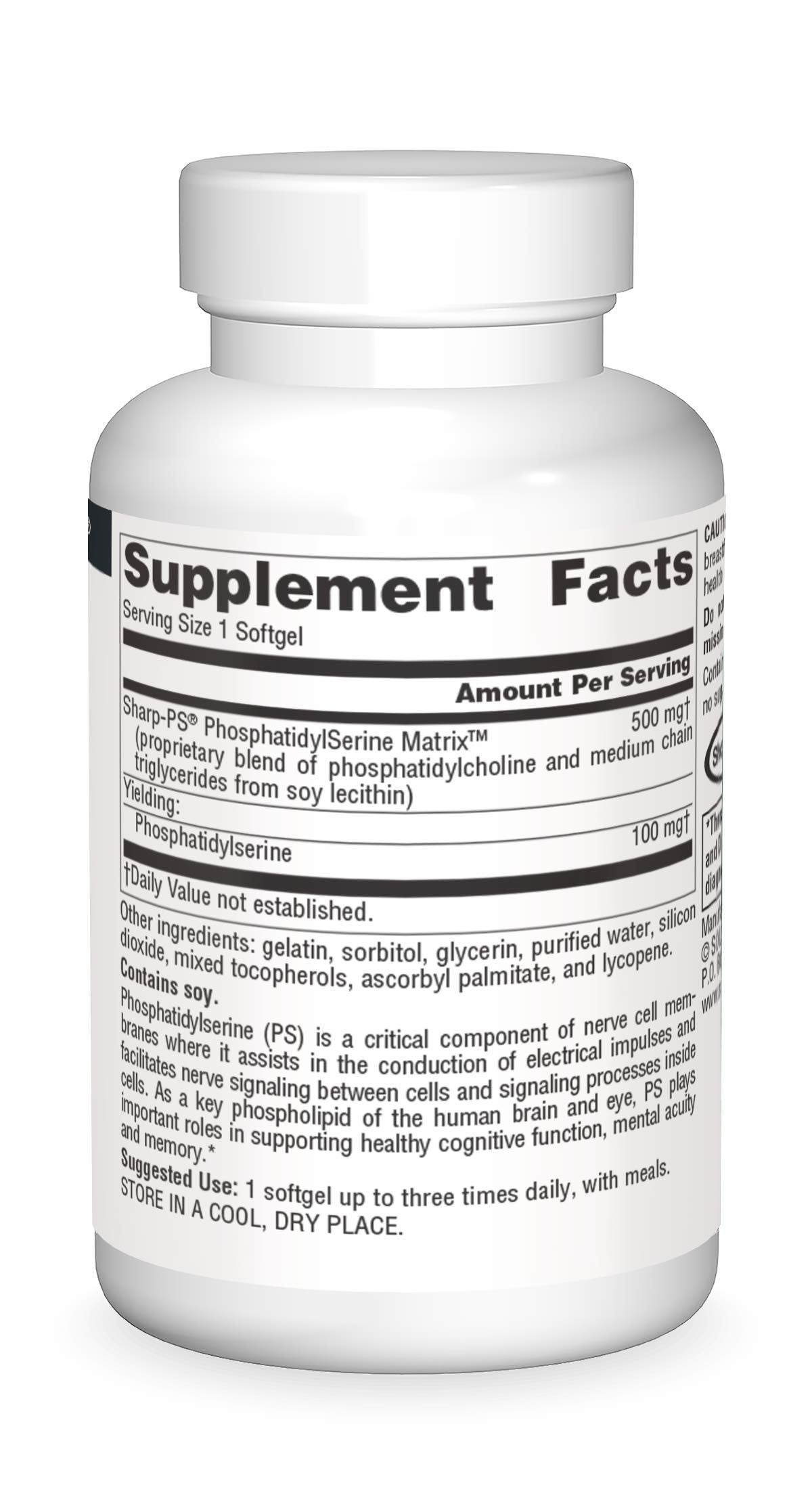 Source Naturals Phosphatidyl Serine Matrix 500 mg Softgels 30 Count