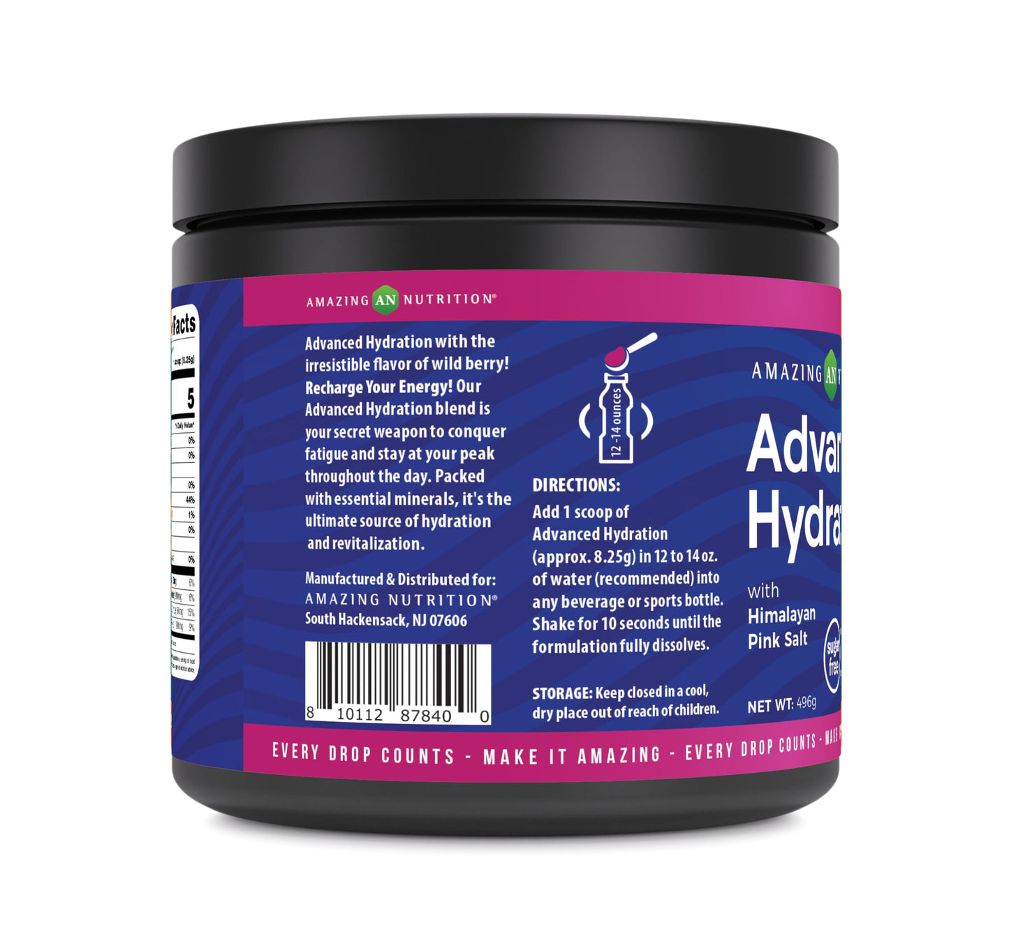 Amazing Nutrition Advanced Hydration Electrolyte Powder 7.5 oz