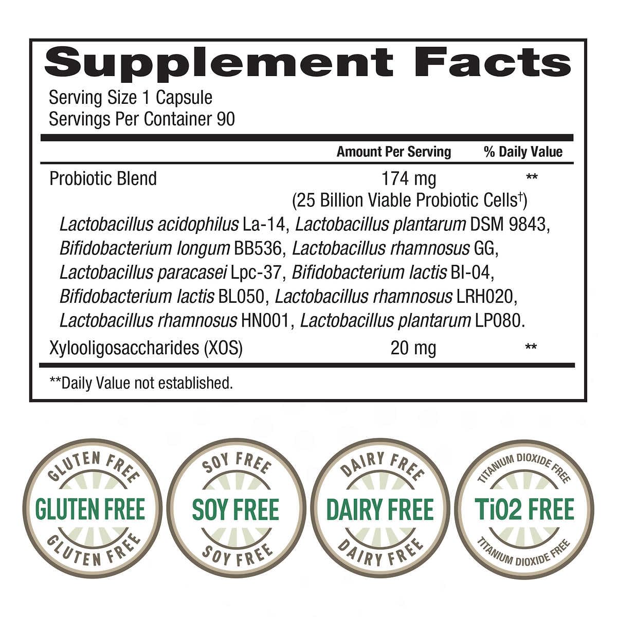 Generic True Nature Women's Daily Probiotic Capsule 90 Count