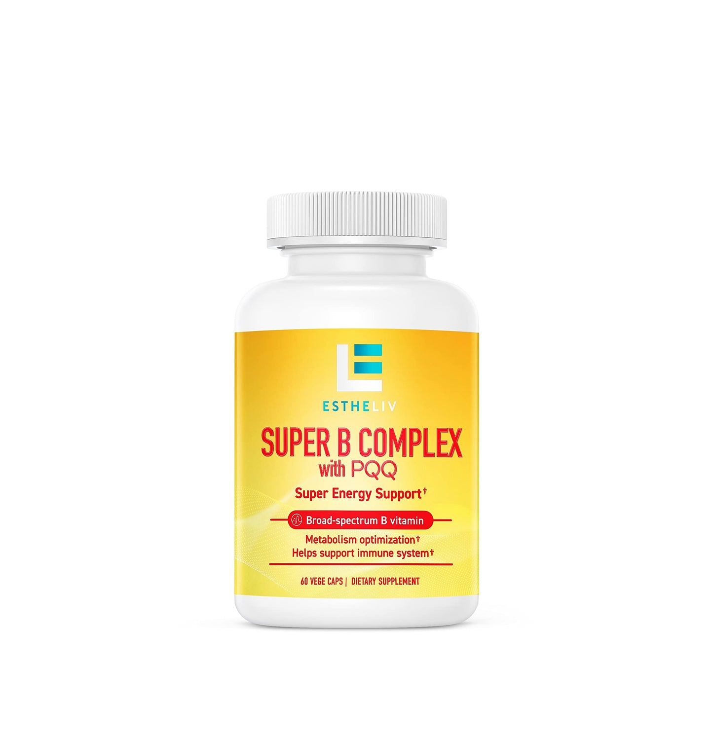 ESTHELIV Super B Complex with PQQ Capsule 60 Count