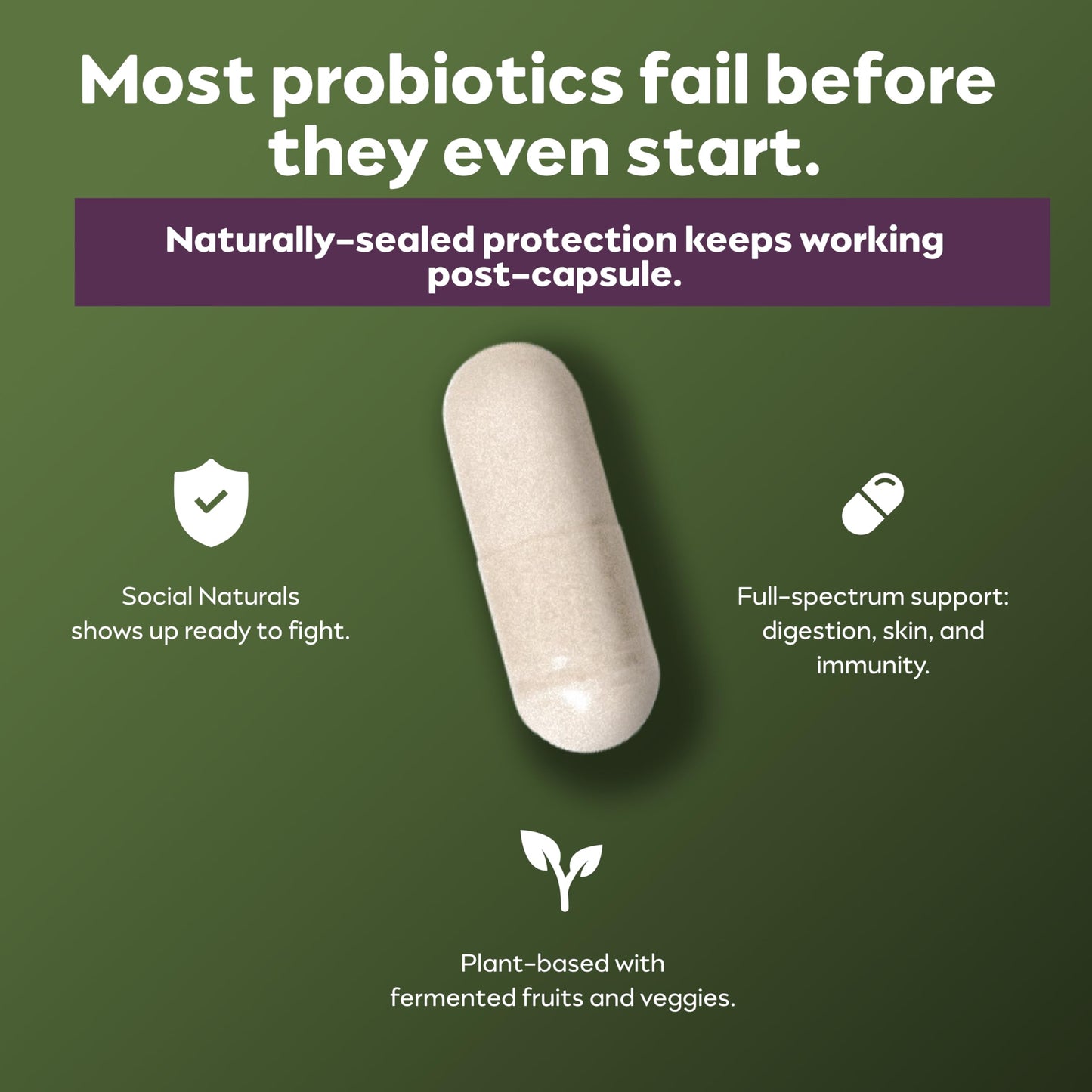 Social Naturals Women’s Probiotic 20 Billion CFU Capsule, 30 Capsules