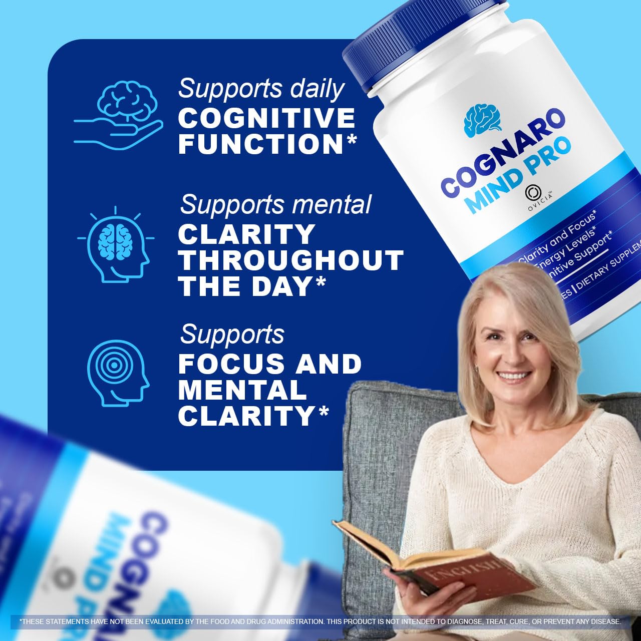 OVICIA CognaroMindPro Brain Capsules, 180 Capsules