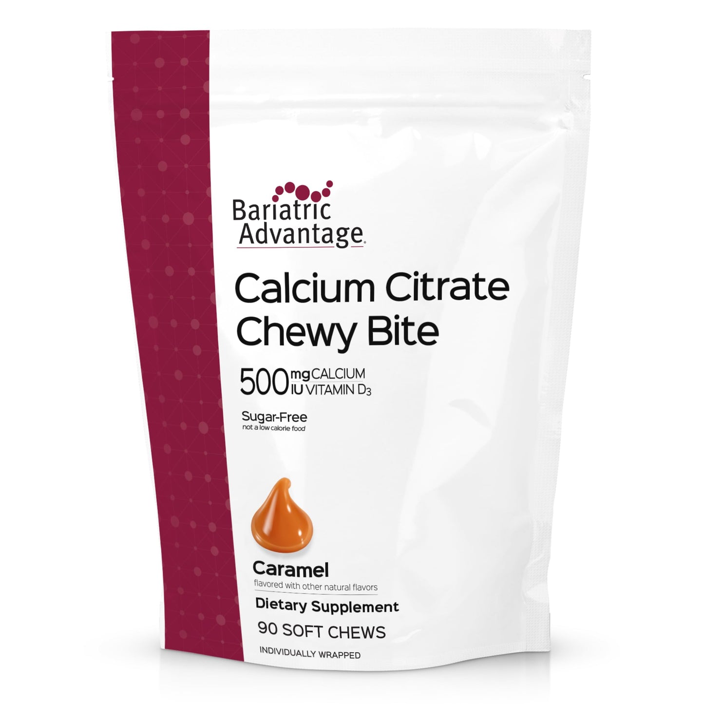 Bariatric Advantage Calcium Citrate Chewy Bites 500 mg Gummy 90