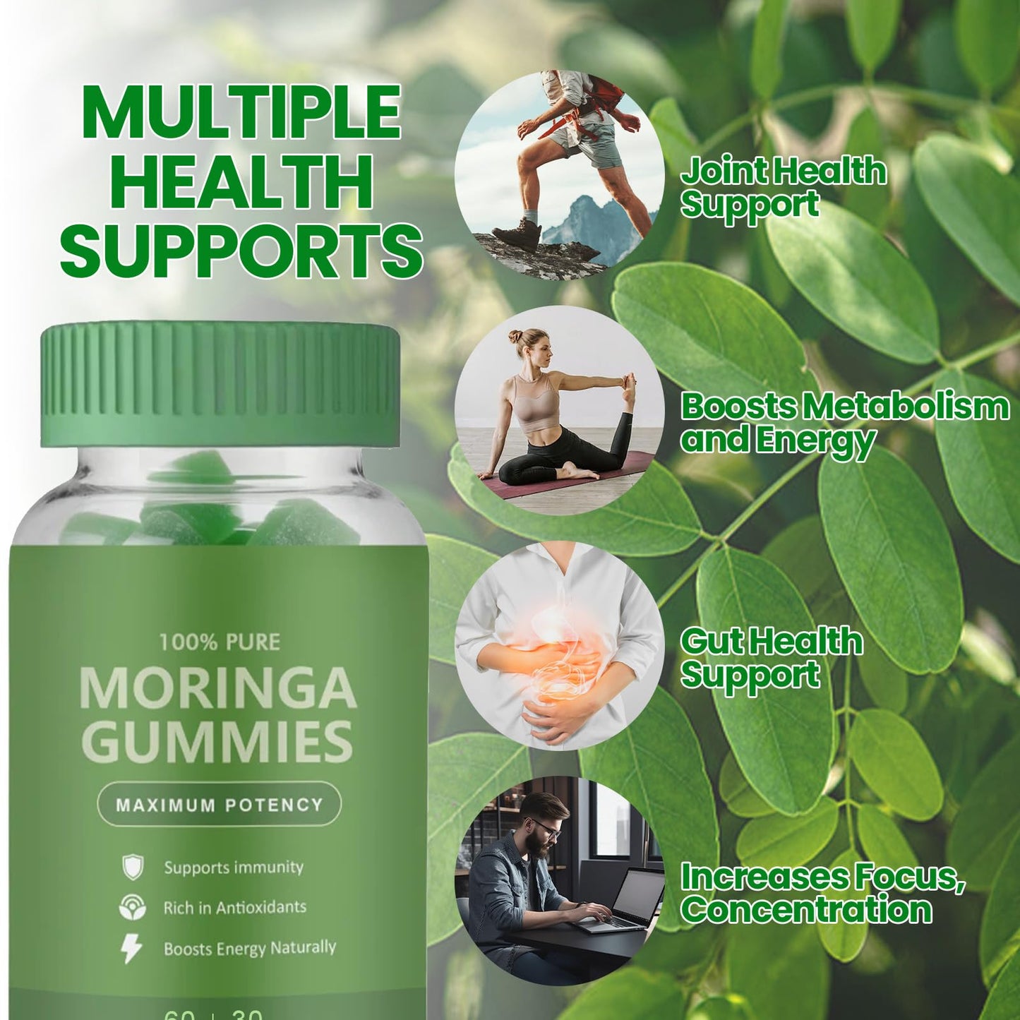 JLQJLQ Moringa Gummies 1 Count