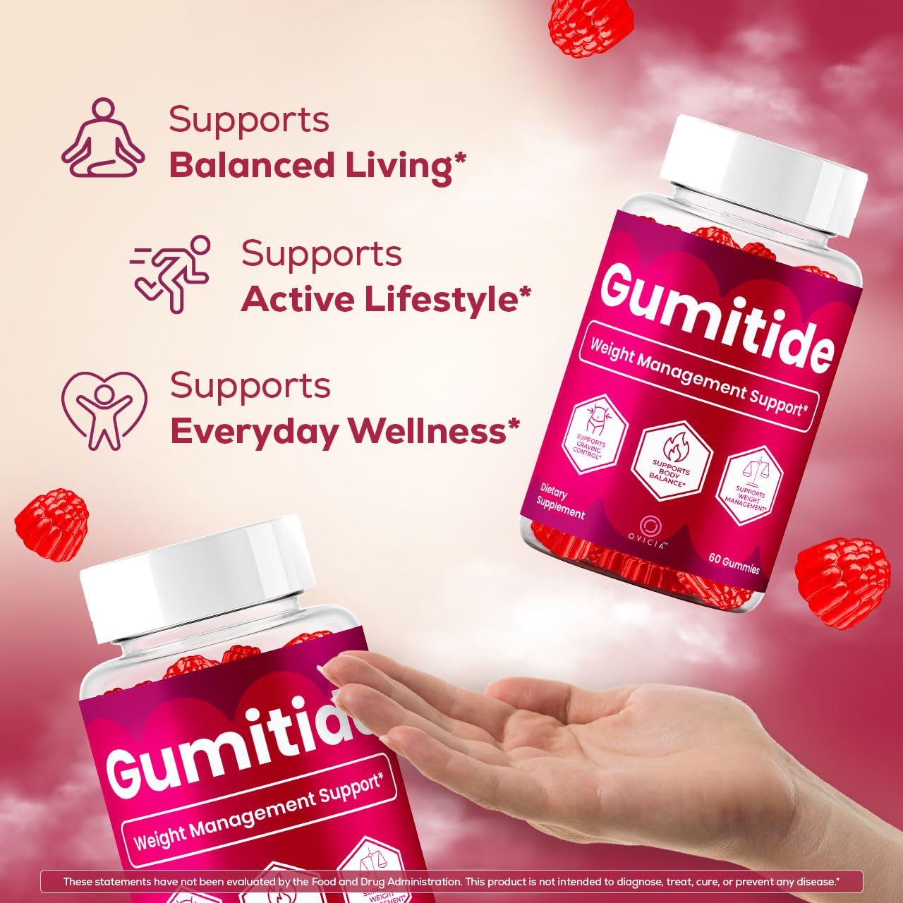 OVICIA Gumitide Gummies 120 Gummies