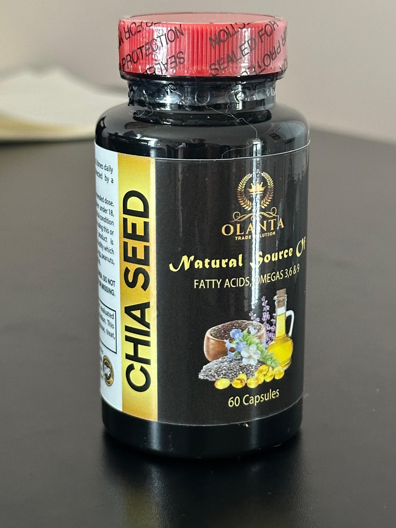 OLANTA TRADE SOLUTION Chia Seed Supplement Capsule 60 Capsules